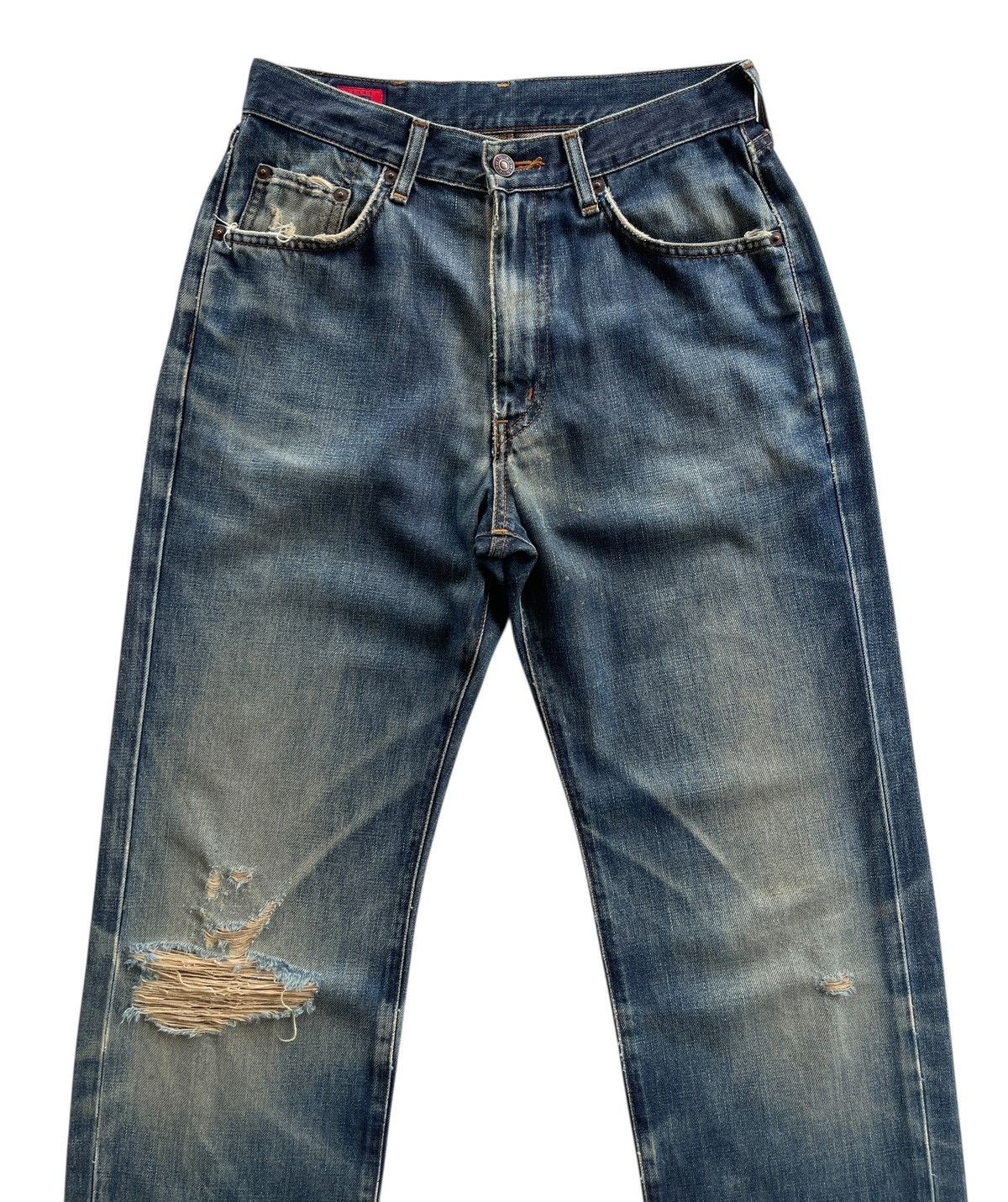 Vintage Vintage Edwin Distressed High Waist Denim Size 28" / US 6 / IT 42 - 3 Thumbnail