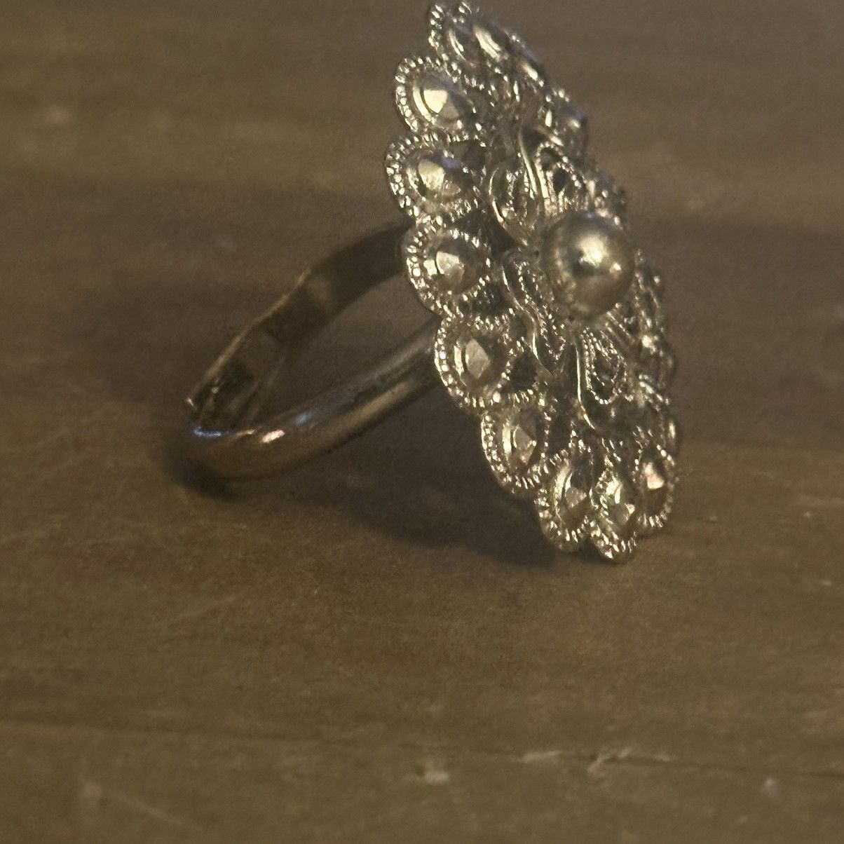 Vintage Vintage West Germany filigree flower ring Size ONE SIZE - 8 Thumbnail