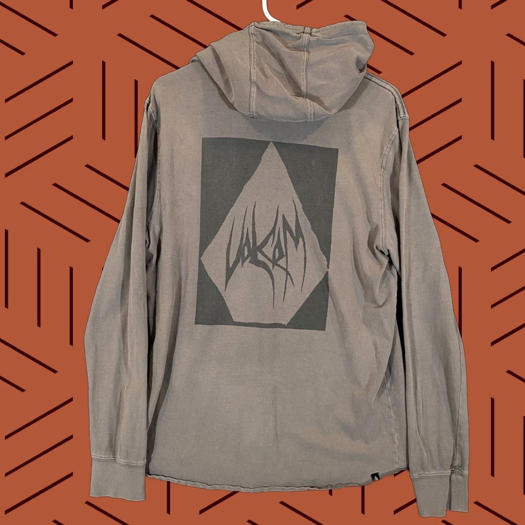 Volcom Volcom Hoodie Mens Medium Brown Pullover Long Sleeve Logo Script Spellout Skateboarding Casual Clothing Size US M / EU 48-50 / 2 - 1 Thumbnail