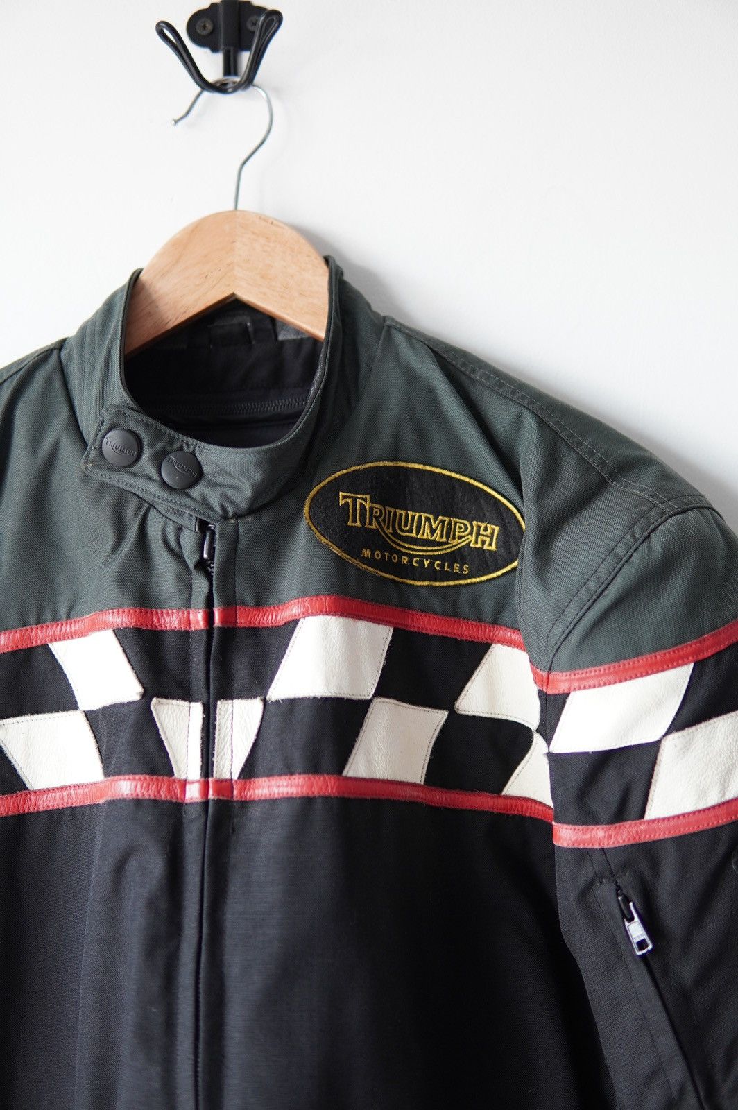 Indian Motorcycle Vintage Triumph Checkered Moto Racing Jacket Size US L / EU 52-54 / 3 - 7 Thumbnail