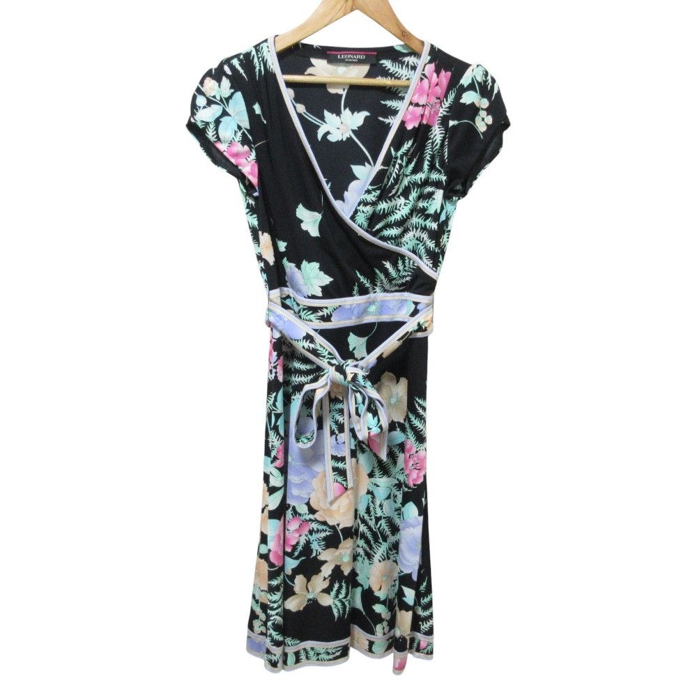 Other Leonard LEONARD FASHION Flower Print Stretch Dress Textile Dresses DUTY FREE for USA Size ONE SIZE - 1 Thumbnail