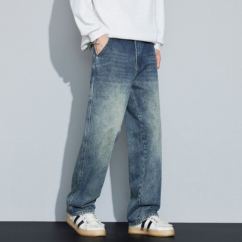 Vintage American retro men's hip-hop washed loose flared jeans Size US 32 / EU 48 - 5 Thumbnail