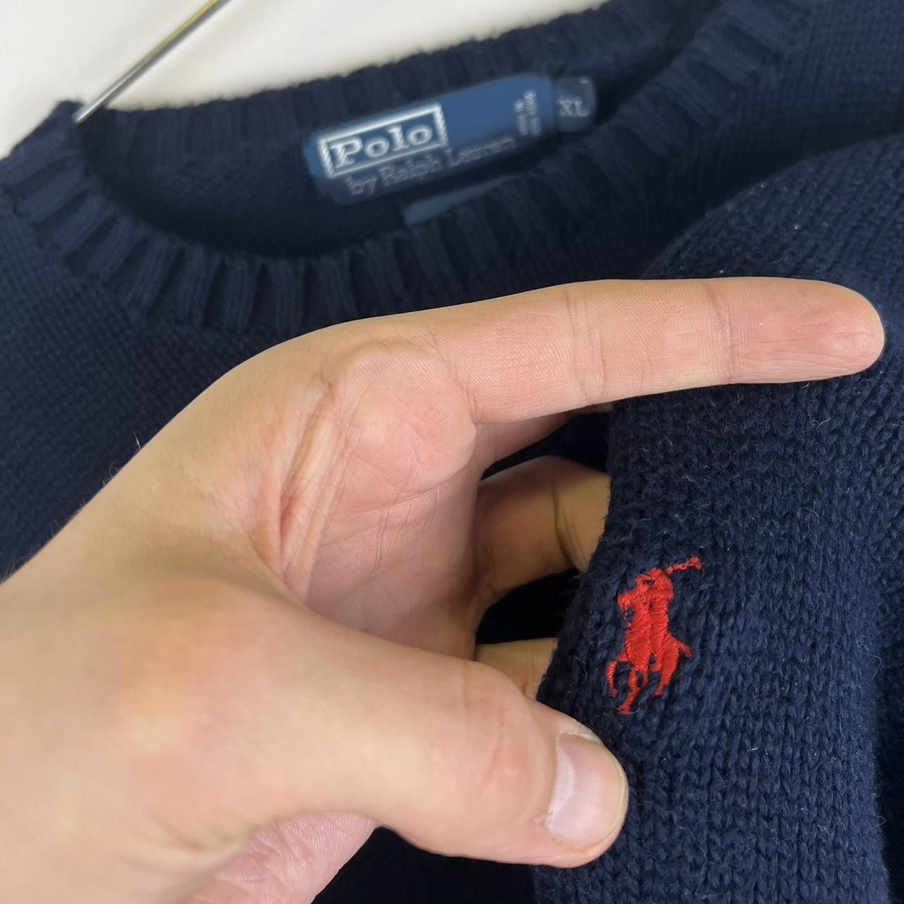Polo Ralph Lauren Polo Ralph Lauren Men's Cotton Sweater - Size XL - Navy Blue Size US XL / EU 56 / 4 - 2 Thumbnail