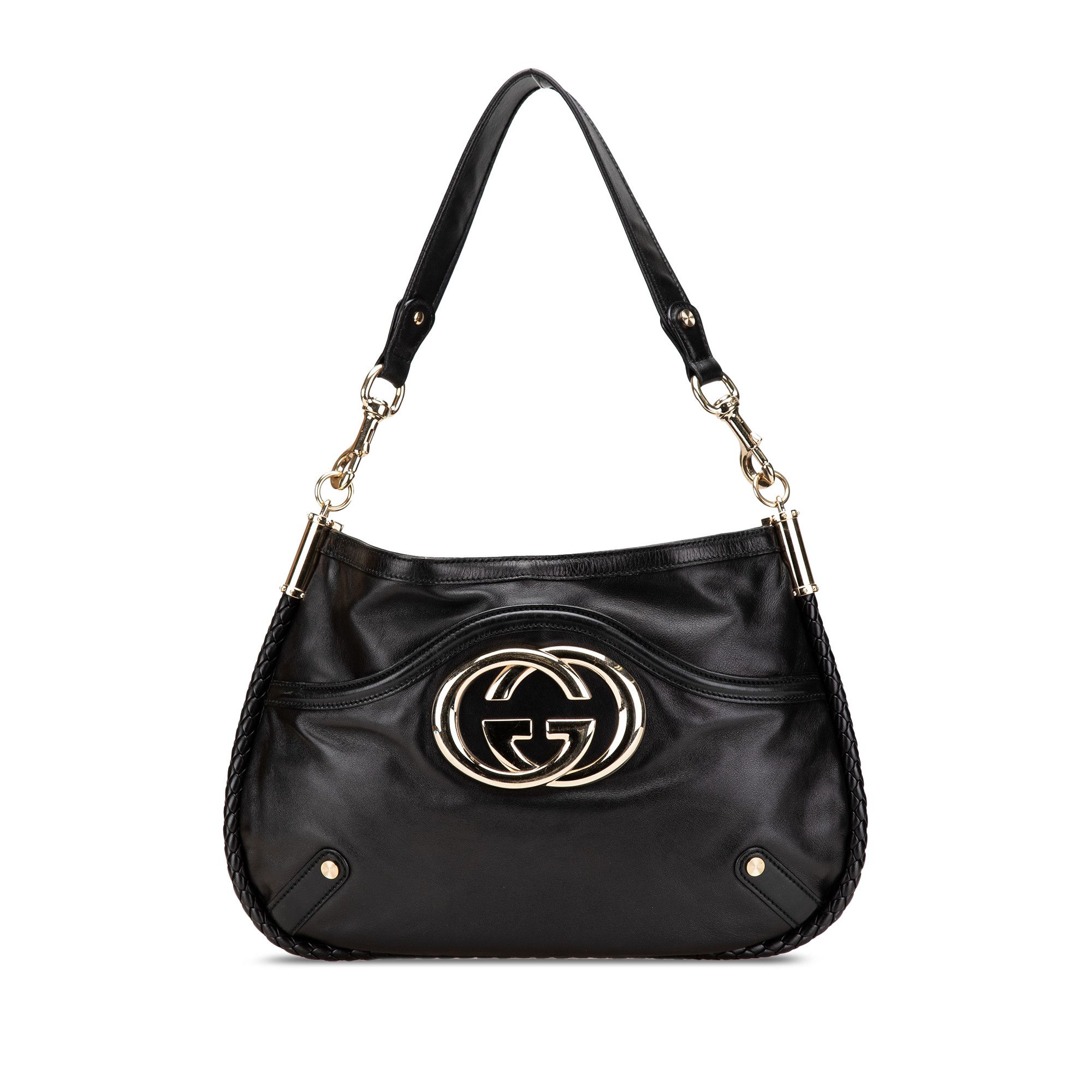Gucci Gucci Medium Leather Britt Shoulder Bag Size ONE SIZE - 1 Thumbnail