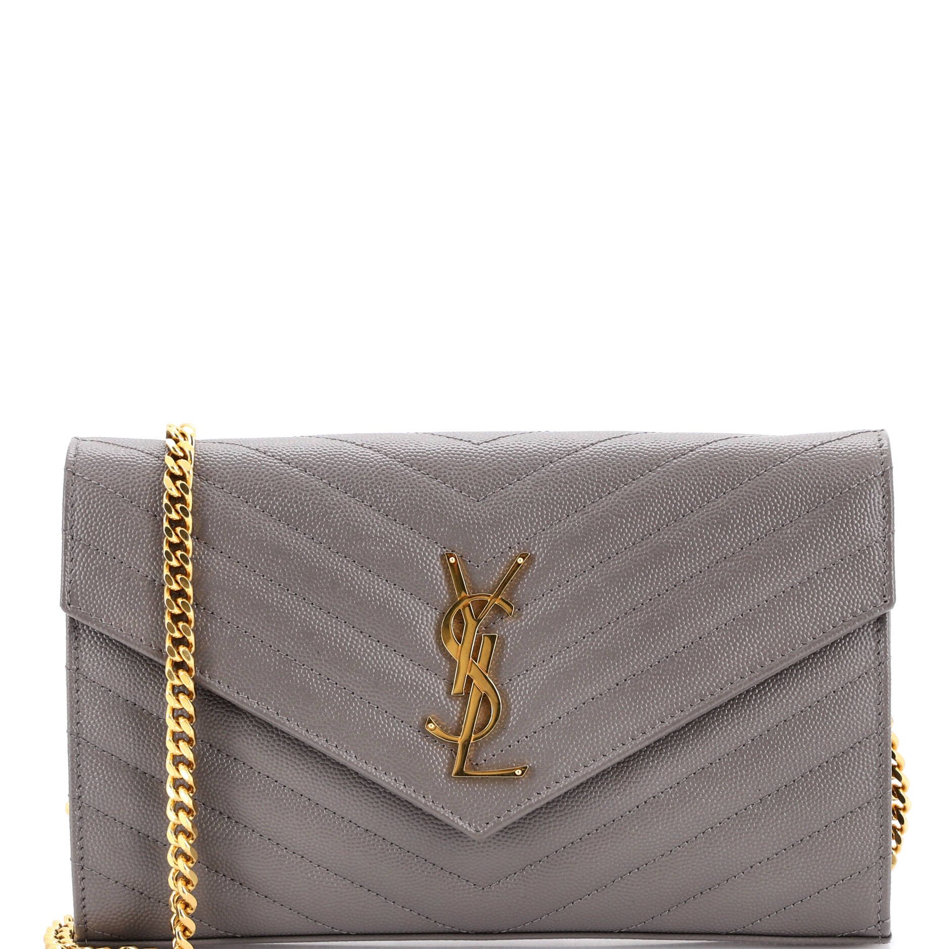Saint Laurent Paris Classic Monogram Wallet on Chain Size ONE SIZE - 1 Thumbnail