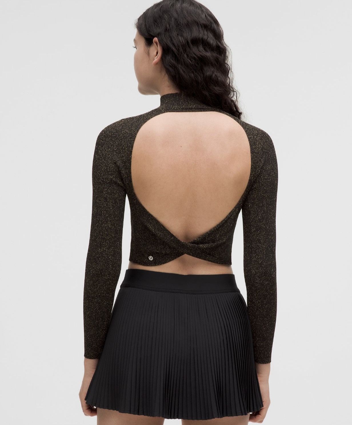 Lululemon Lululemon Glitter Knit Twist-Back Long-Sleeve Shirt XS Size XS / US 0-2 / IT 36-38 - 2 Thumbnail