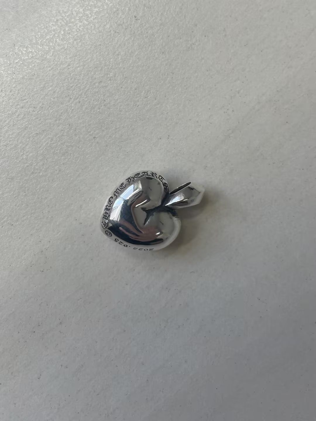 Chrome Hearts Chrome Hearts Silver R.l.P Heart Cemetery Necklace Pendant Size ONE SIZE - 8 Thumbnail