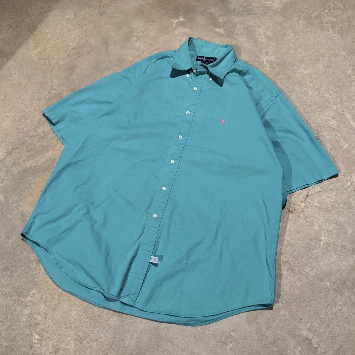 Polo Ralph Lauren Vintage 1990s Polo Ralph Lauren Pony Logo Button Up Shirt Size US XL / EU 56 / 4 - 2 Thumbnail