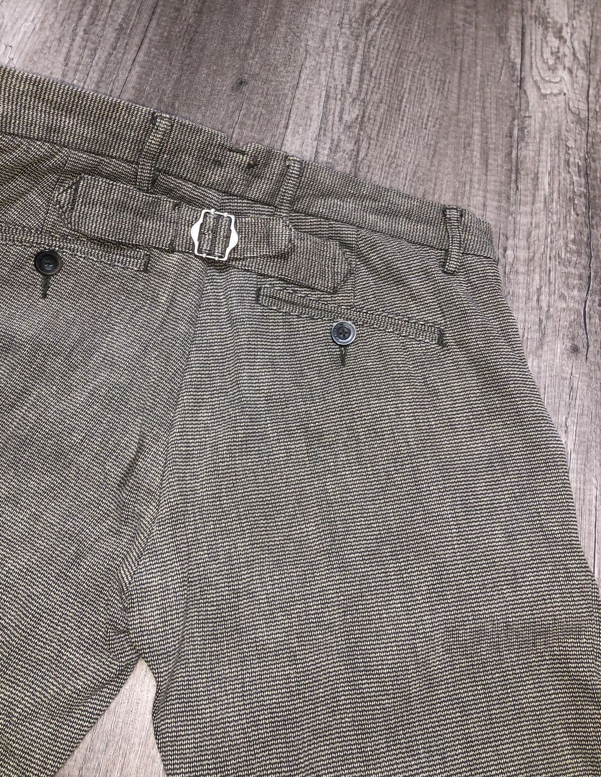 Designer VINTAGE DEVRED BUCKLE BACK SMART CASUAL PANT Size US 32 / EU 48 - 12 Thumbnail