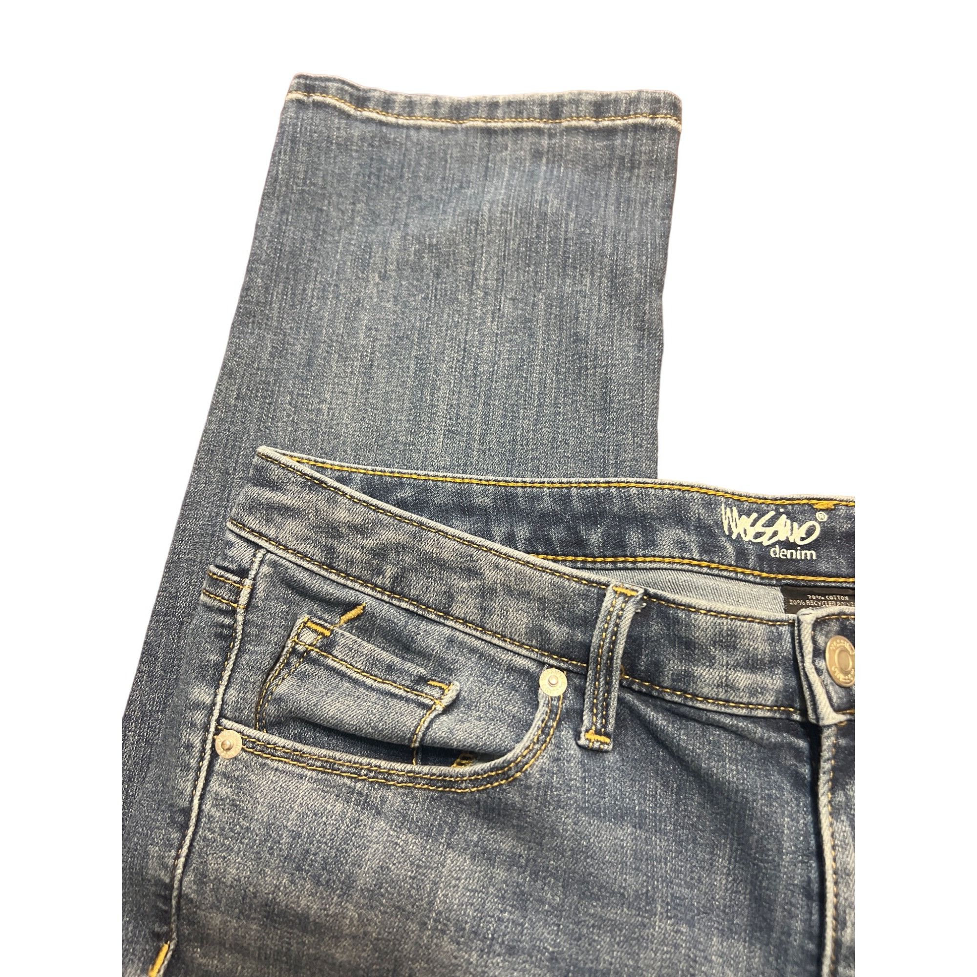 Mossimo Mossimo Women's Mid Rise Straight Denim Jeans Size 12 31L Li Size 34" / US 12 / IT 48 - 2 Thumbnail