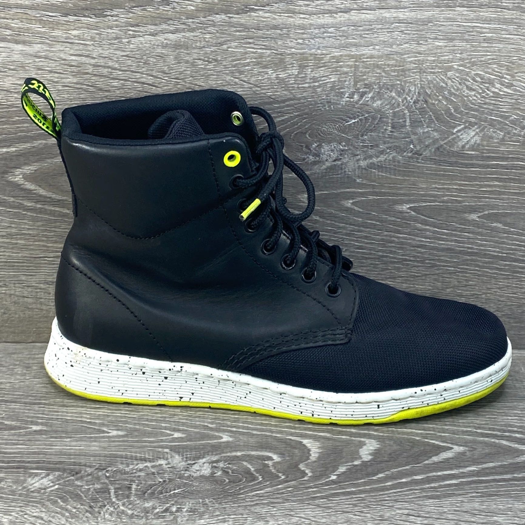 Dr. Martens VINTAGE Dr Doc Martens Rigal Cordura Mens 10 WMS 11 Black Leather Combat Boots AirWair Size US 9 / EU 42 - 2 Thumbnail