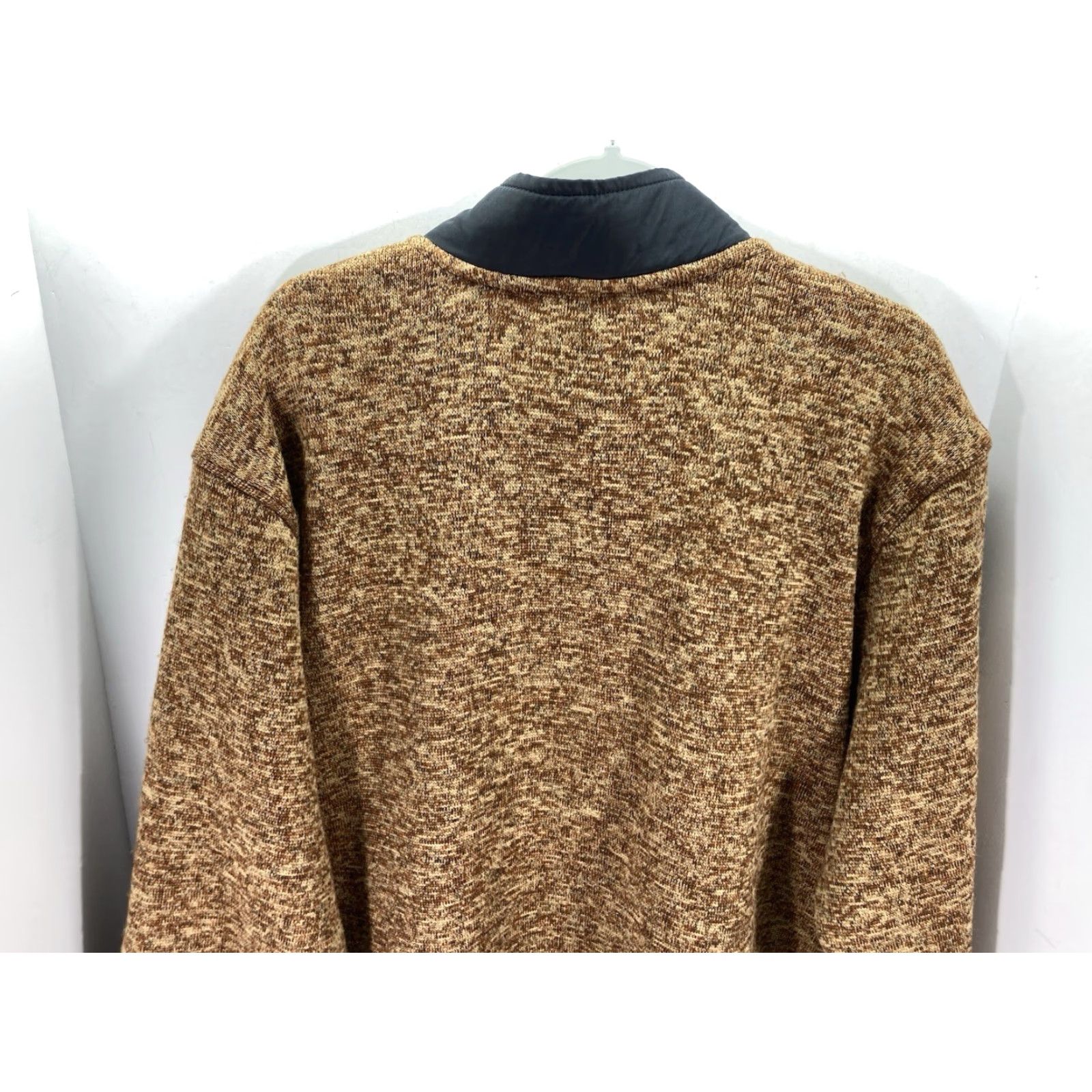 Eddie Bauer Eddie Bauer Fleece Sweater Men XL Brown 1/4 Zip Mock Neck Pullover Long Sleeve Sleeve Change: 1/4 Zip Size US XL / EU 56 / 4 - 7 Thumbnail