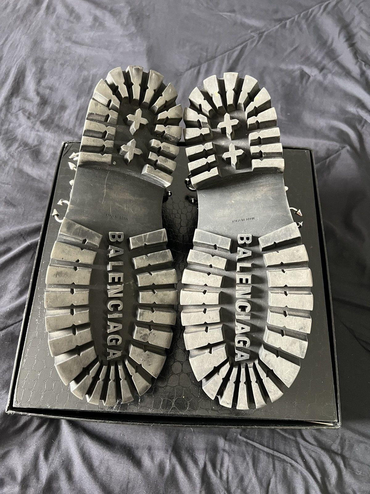 Balenciaga Balenciaga Pierced Strike Boots Size US 9.5 / EU 42-43 - 7 Thumbnail