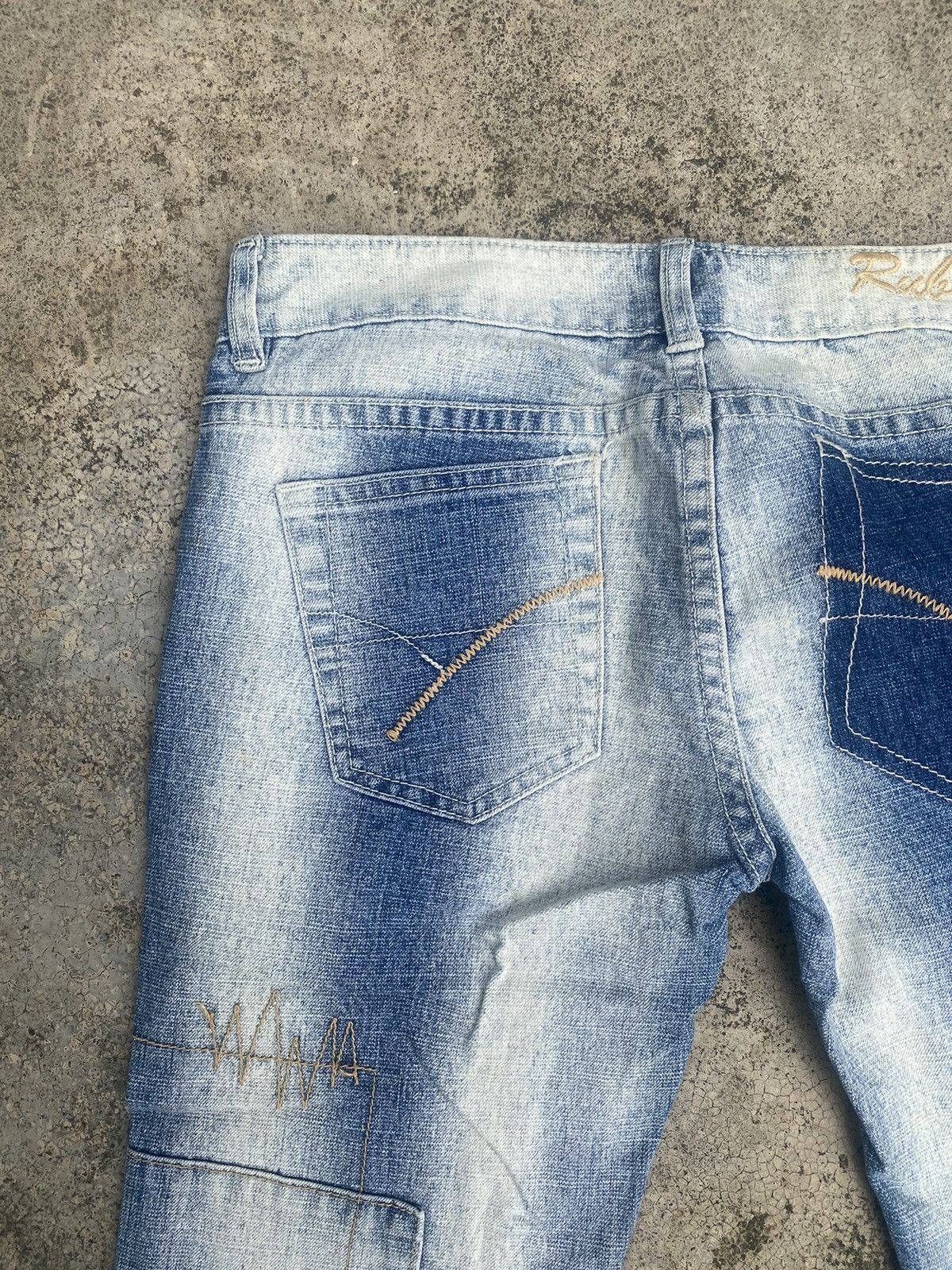 If Six Was Nine × Japanese Brand Flare Jeans Ruble Patchwork Bootcut Size US 29 - 20 Thumbnail