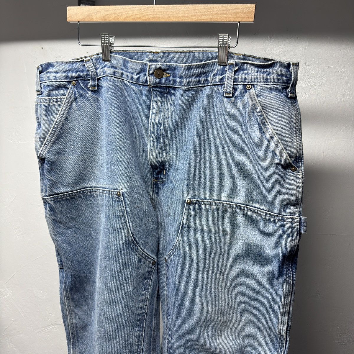 Carhartt Carhartt Faded Denim Double Knee Jeans ERD Grunge Chrome Size US 41 - 5 Thumbnail
