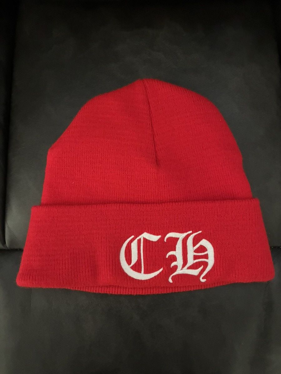 Chrome Hearts Chrome Hearts Red Beanie Size ONE SIZE - 1 Thumbnail