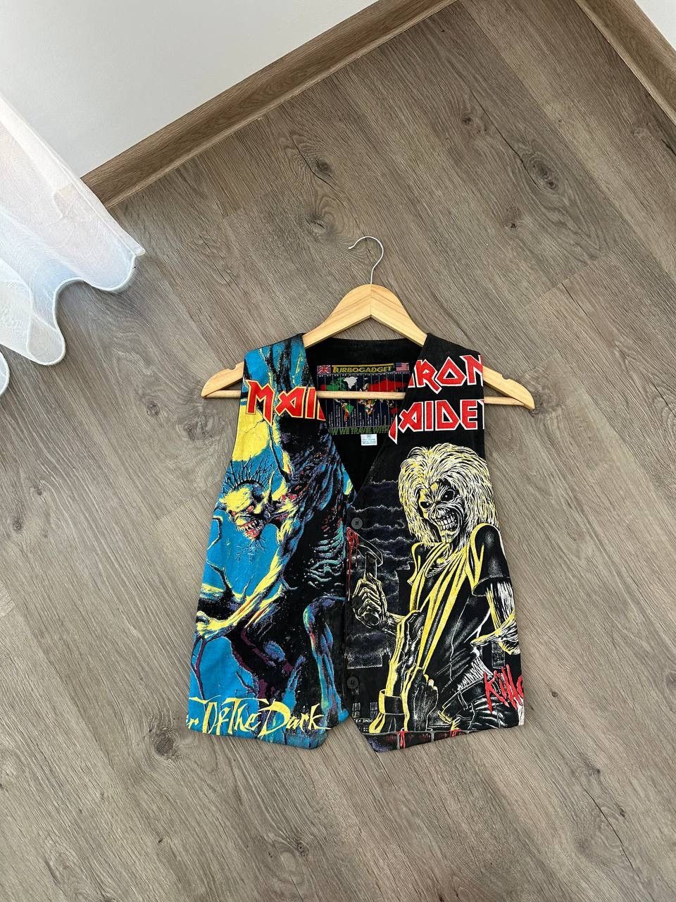 Iron Maiden × Vintage Vintage Iron Maiden 90’s Rare Printed West Jacket Size US M / EU 48-50 / 2 - 9 Thumbnail