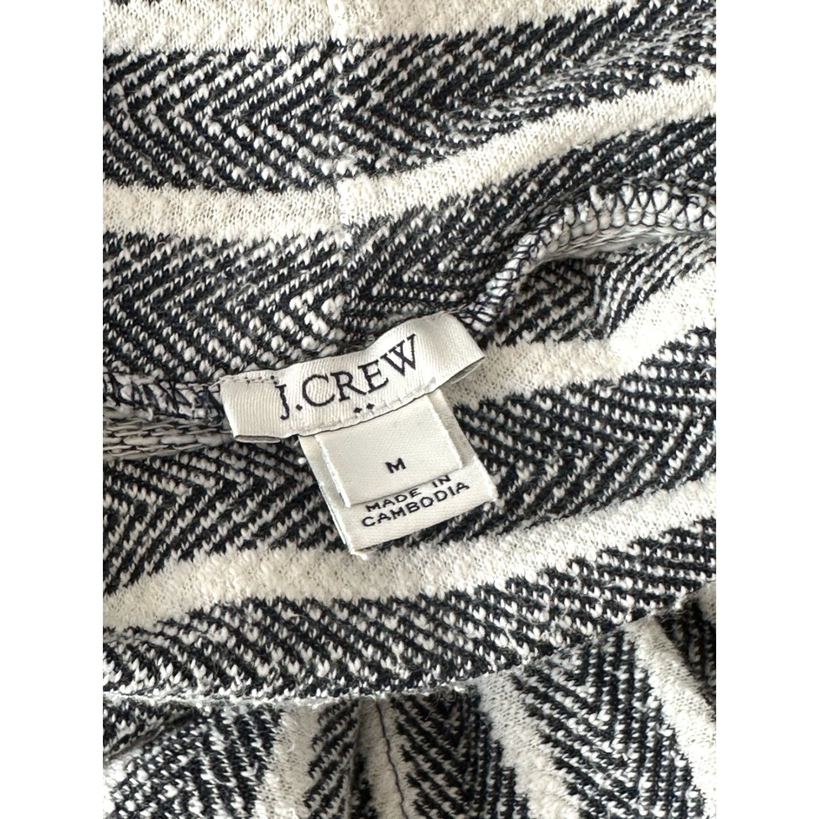 J.Crew VINTAGE J Crew Sweater Womens M Blue Stripe Turtleneck Pullover Knit Top Stretch Raglan Size M / US 6-8 / IT 42-44 - 8 Thumbnail