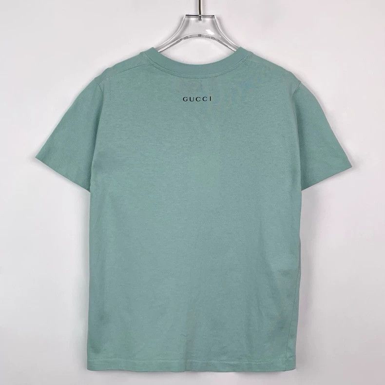 Gucci Gucci Tassel bird embroidery green round-neck cotton short- Size US XXS / EU 40 - 2 Thumbnail