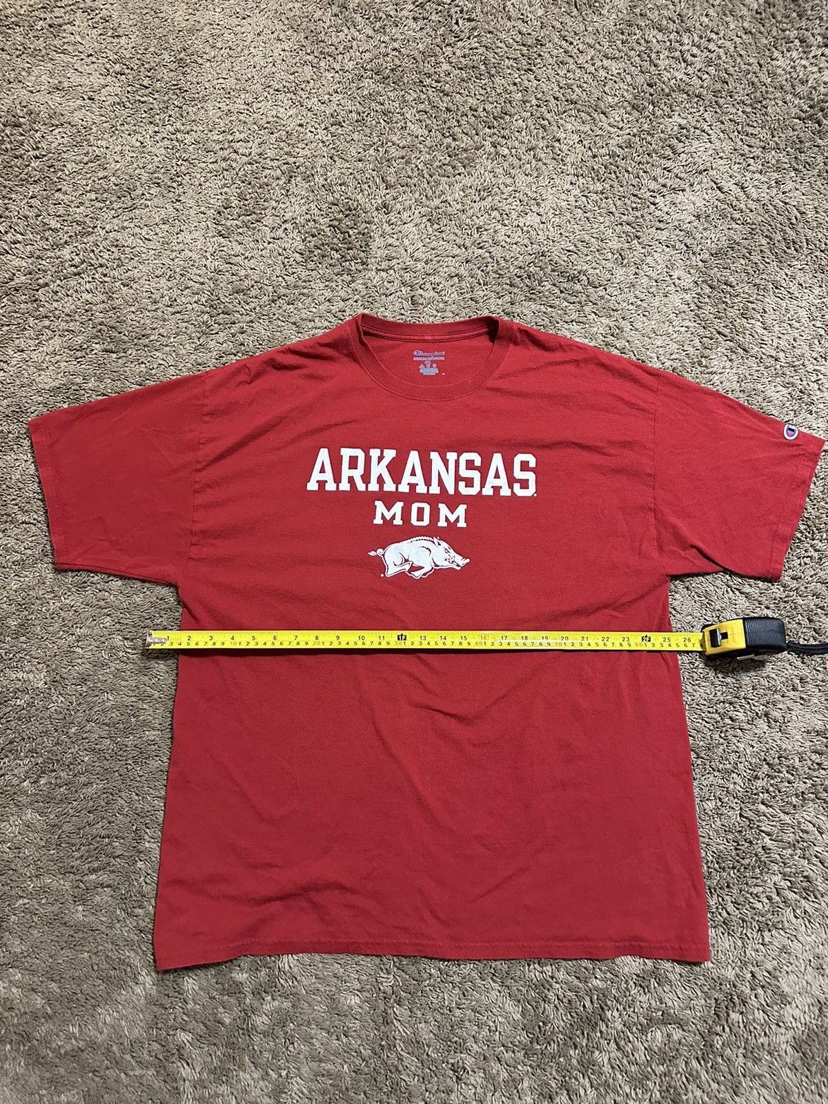 NCAA × Vintage Vintage Champion NCAA Arkansas Razorback shirt 00s size XL Size US XXL / EU 58 / 5 - 5 Thumbnail