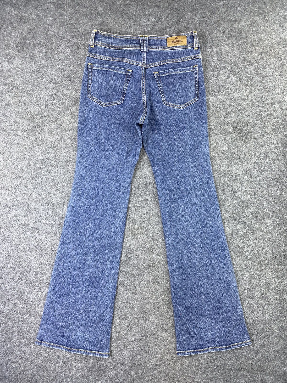 Japanese Brand × Jean Japanese Brand Brappers Flared Blue Jeans - J1033 Size 26" / US 2 / IT 38 - 4 Thumbnail