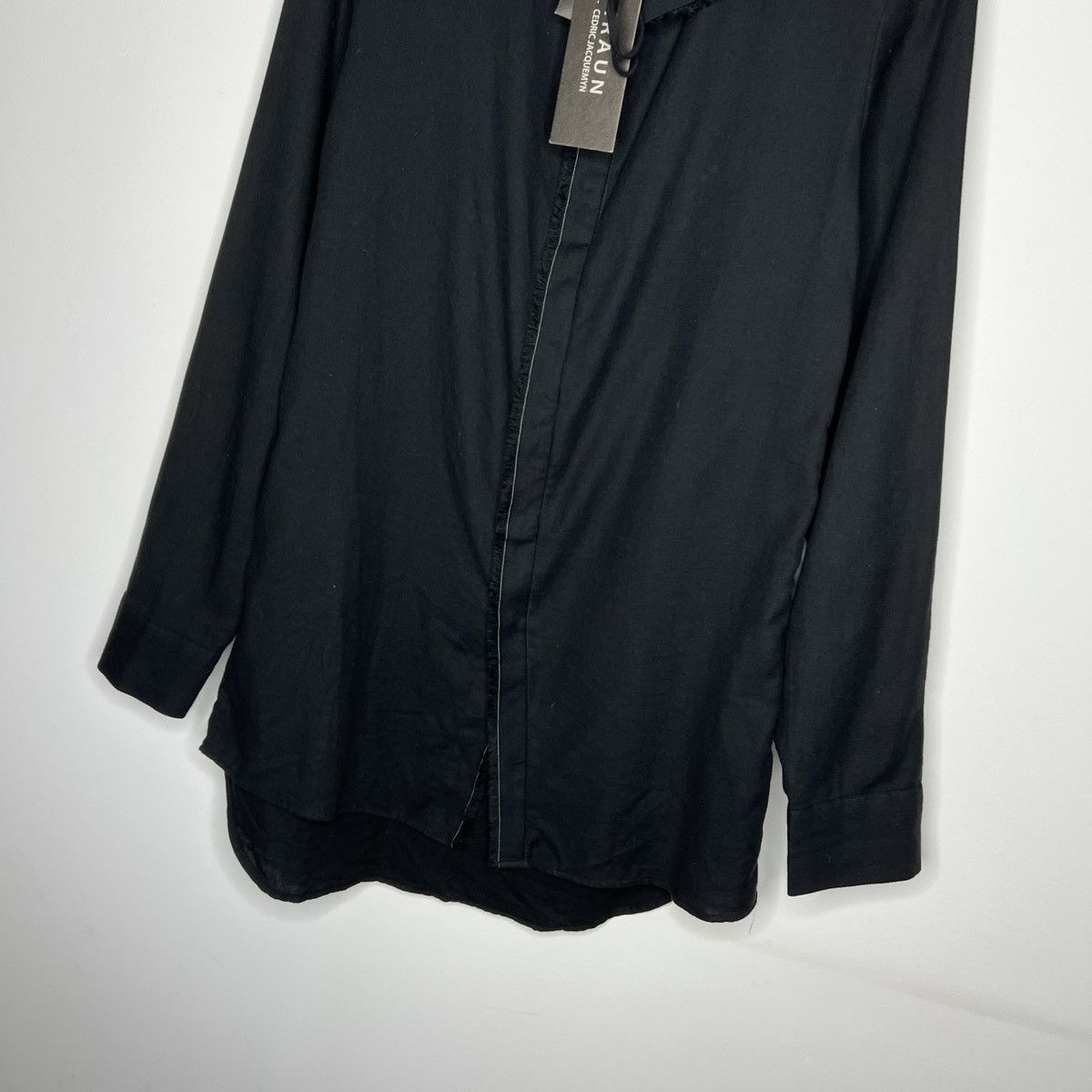 Cedric Jacquemyn Cedric Jacquemyn Hraun High Collar Longsleeve Shirt Black Size US M / EU 48-50 / 2 - 2 Thumbnail