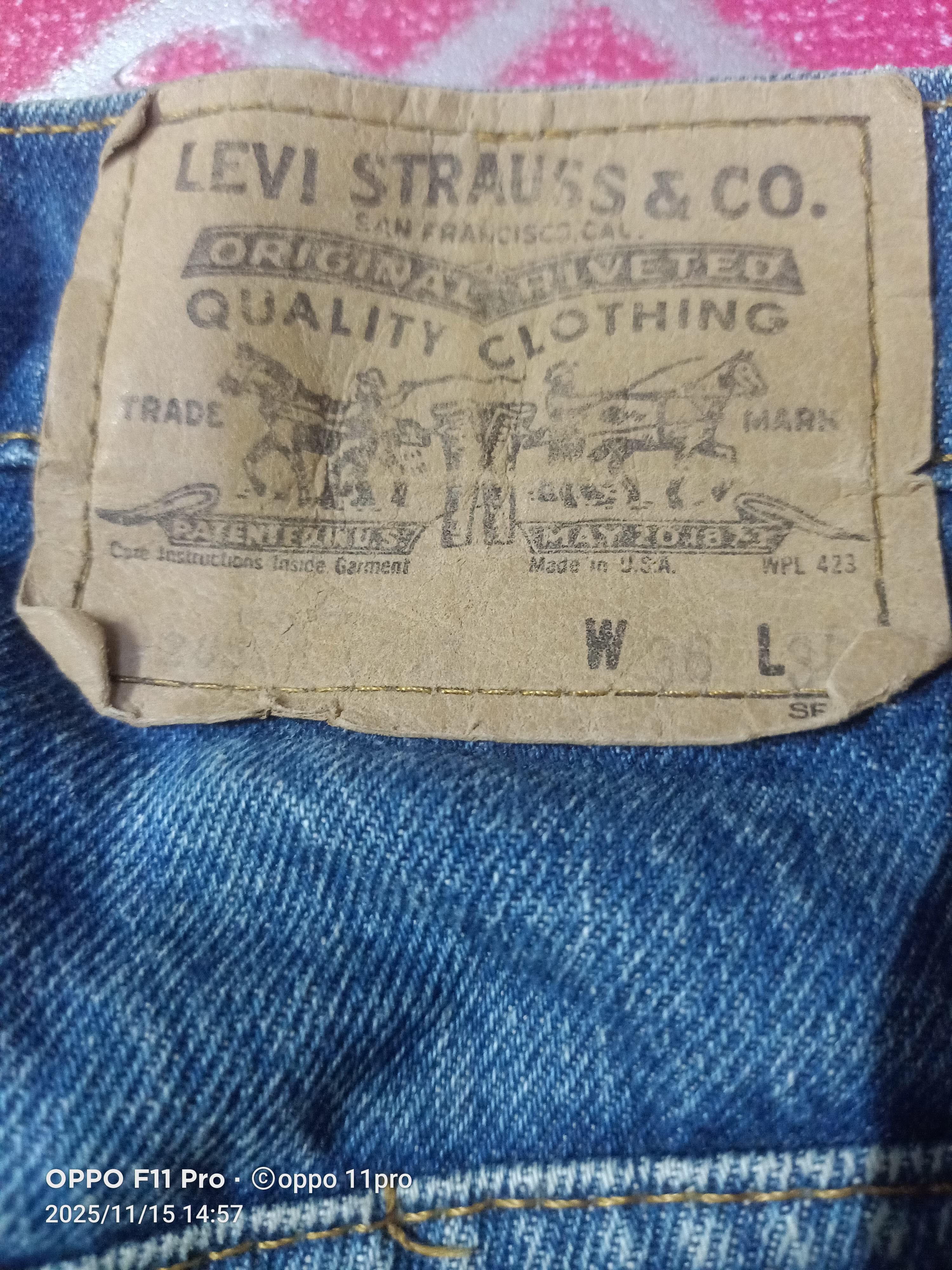 Levi's Vintage Clothing Vintage Levis 80s 505 Oren Tag Distressdenim 🌟 Size US 34 / EU 50 - 5 Thumbnail