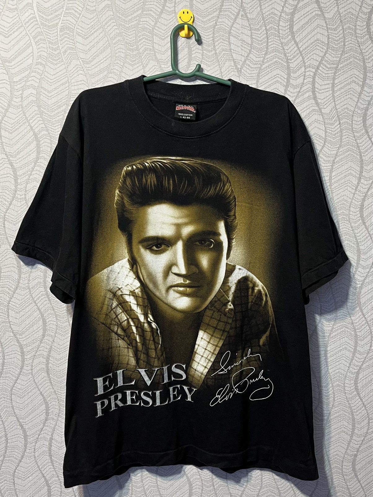 Band Tees × Vintage Vintage 1990 Elvis Presley Legend Rock&Roll Singer T-Shirt Size US L / EU 52-54 / 3 - 1 Thumbnail