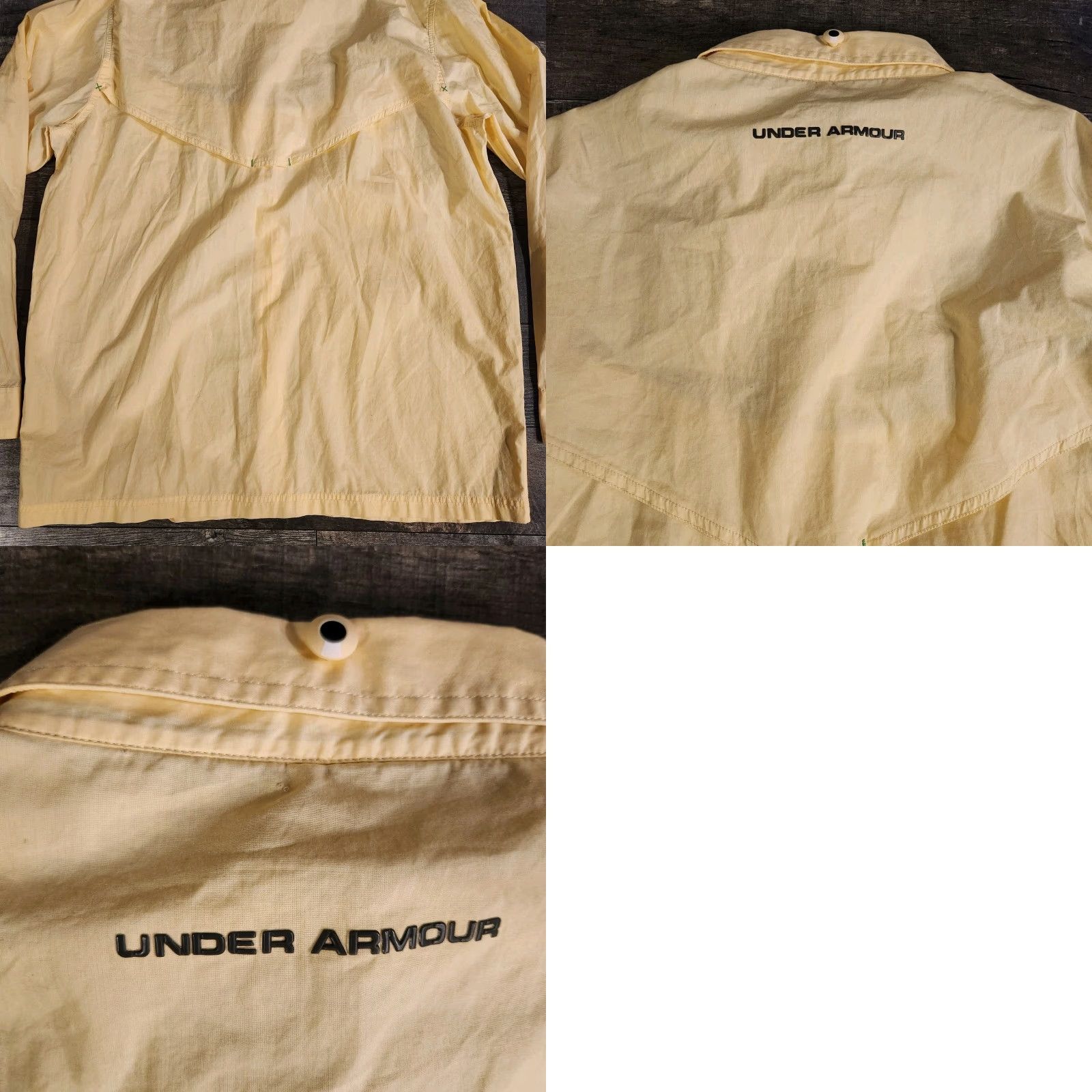 Under Armour Under Armour Button-Up Shirt Mens XL Yellow Vented Outdoor Camping Outdoors Shirt Size US XL / EU 56 / 4 - 8 Thumbnail