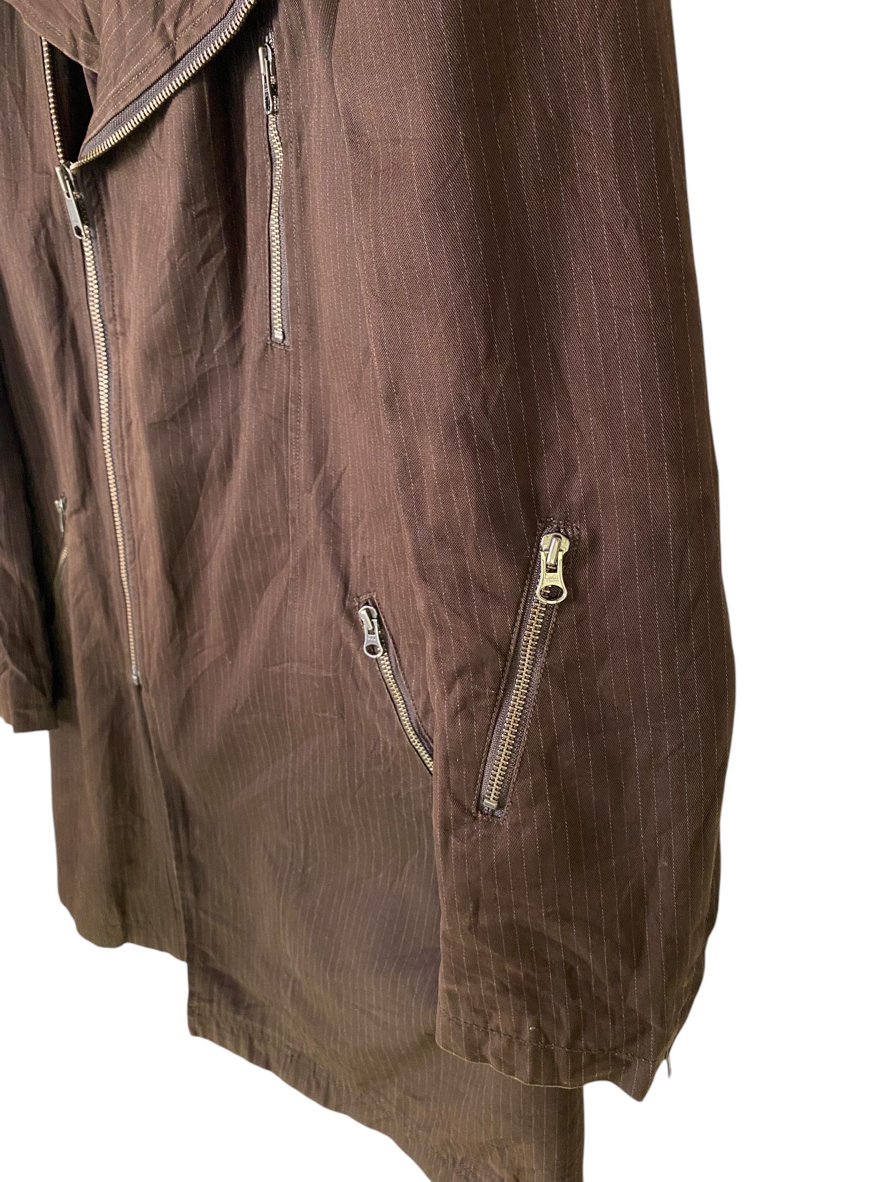 Designer Custom culture pinstripe double zipper coat Size US S / EU 44-46 / 1 - 7 Thumbnail