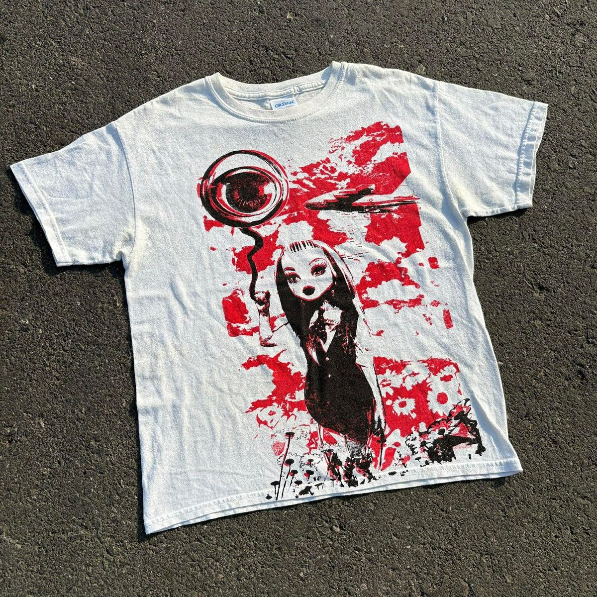 Gildan Gildan Graphic T-Shirt Eye Girl Print Size S / US 4 / IT 40 - 7 Thumbnail
