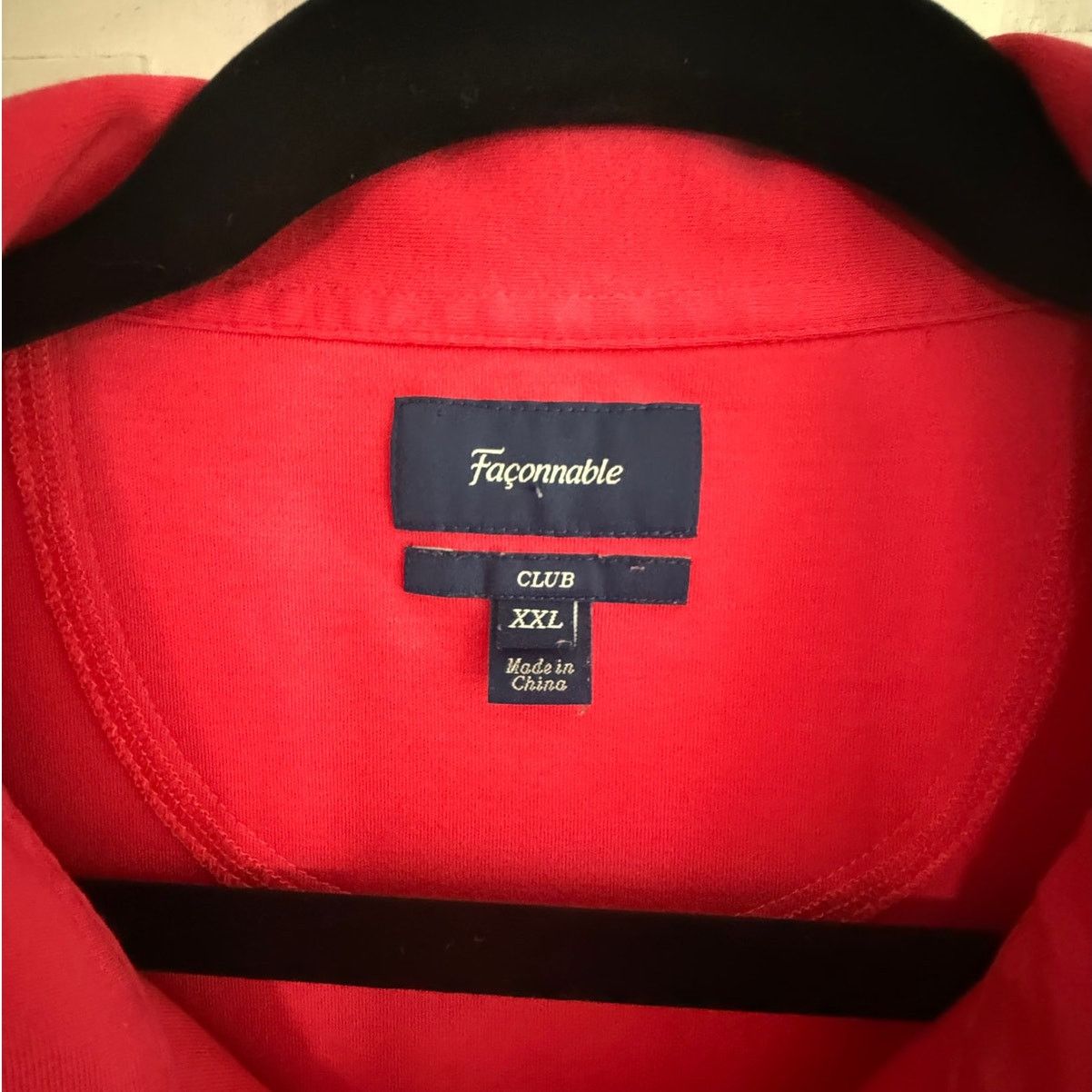 Faconnable Façonnable Club Men’s Polo Shirt Red Short Sleeve Pocket XXL Size US XXL / EU 58 / 5 - 3 Thumbnail