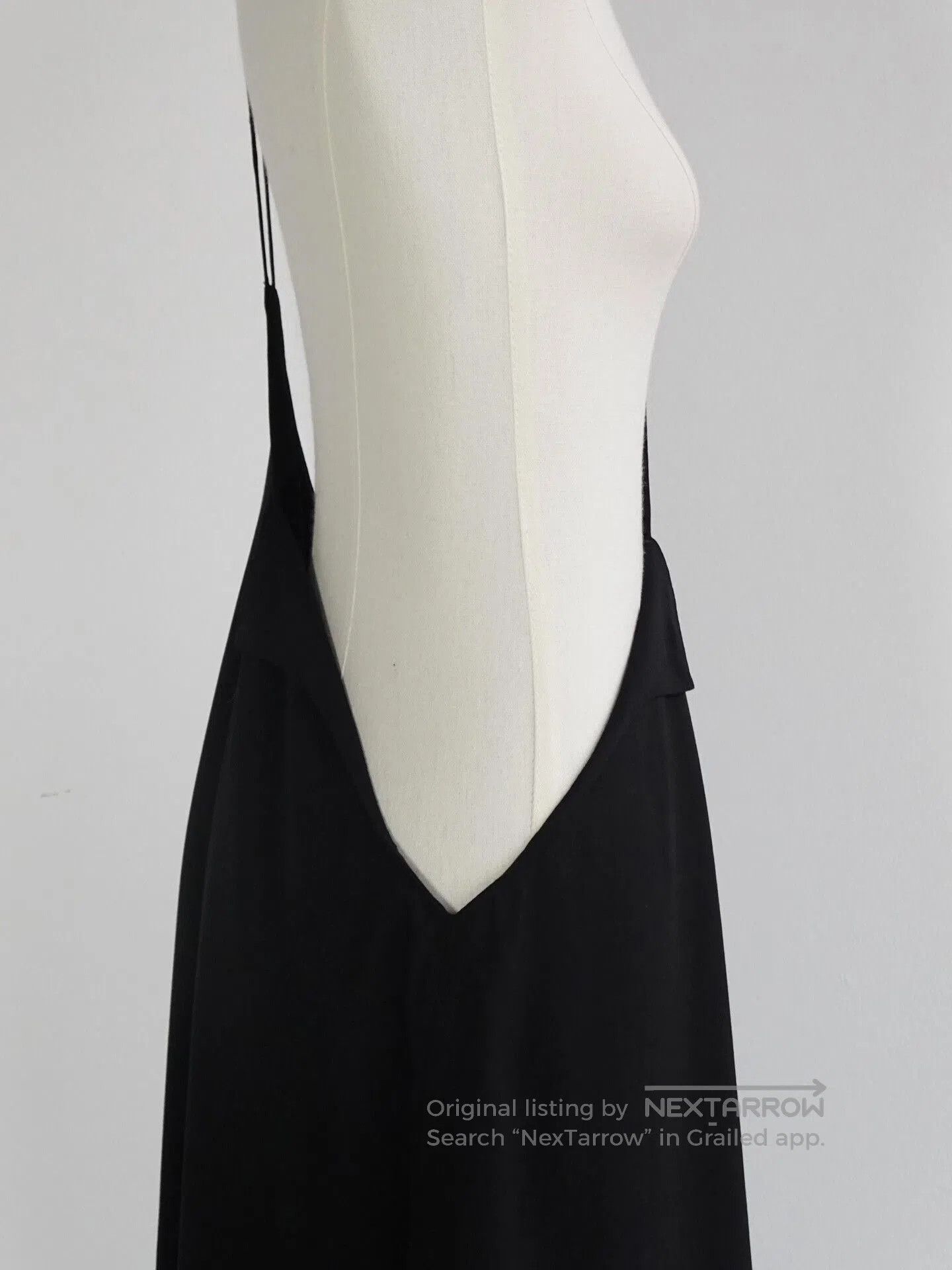 Limi Feu Asymmetrical Black Slip Dress. Size M / US 6-8 / IT 42-44 - 5 Thumbnail