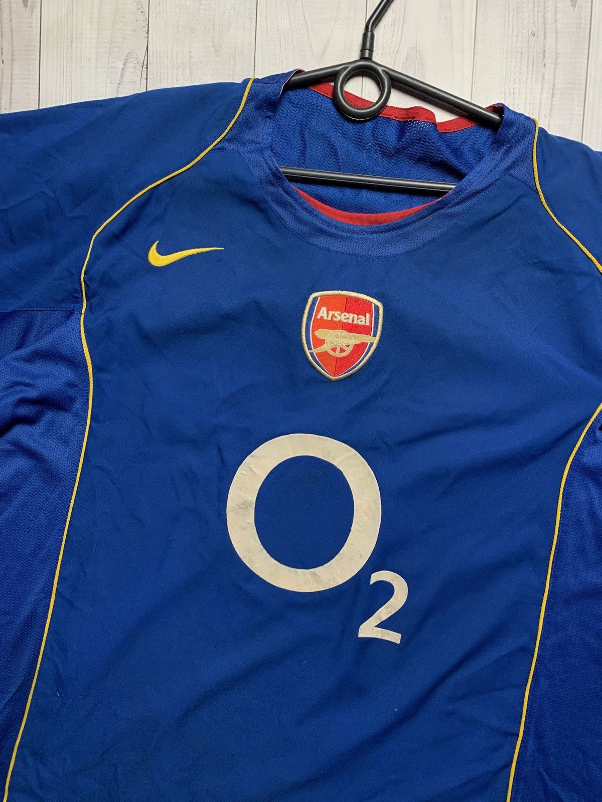 Nike × Vintage Vintage Nike Arsenal soccer jersey size L rare blue away Size US L / EU 52-54 / 3 - 2 Thumbnail
