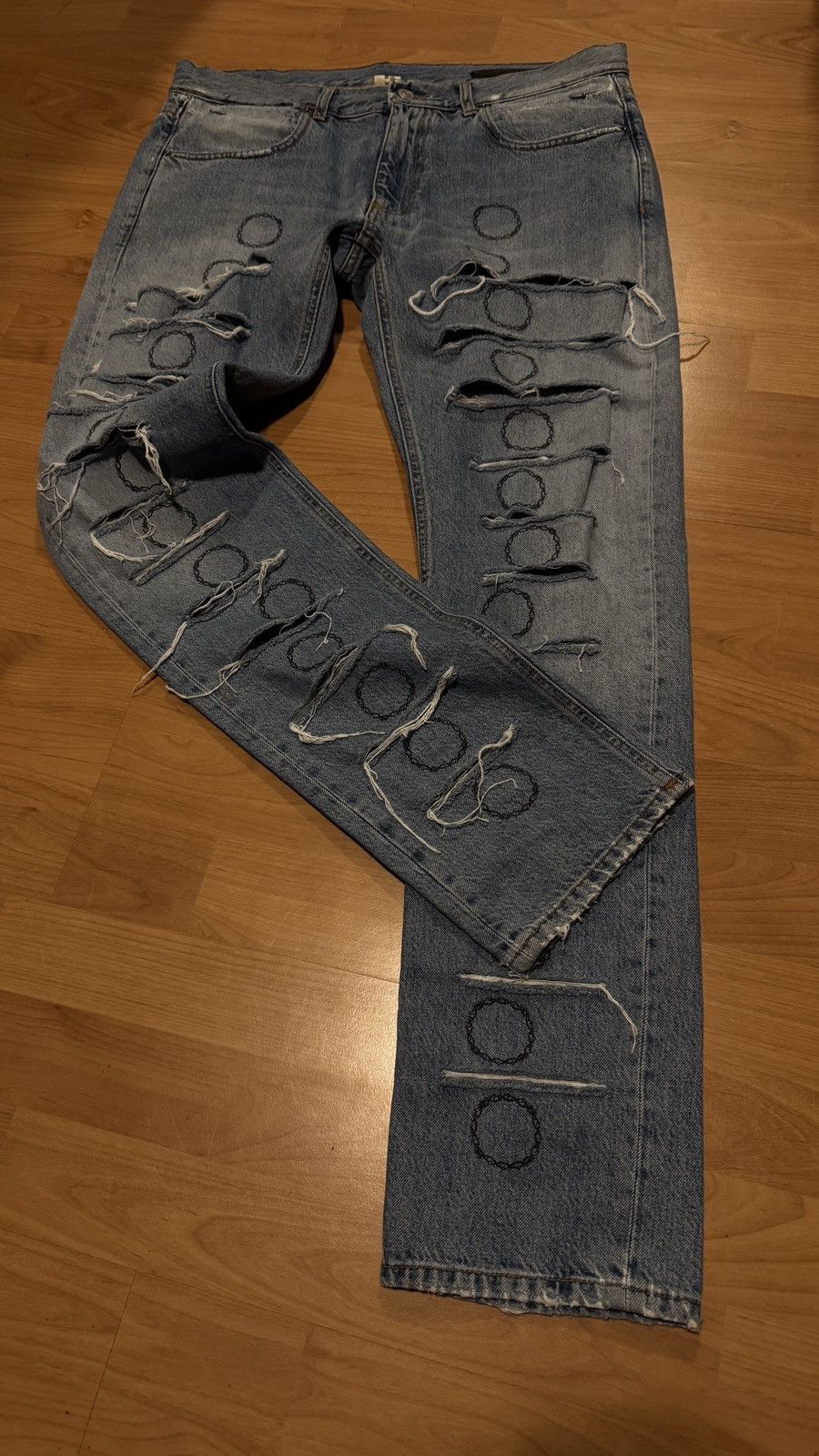 1017 ALYX 9SM Alyx Thorn Slash Denim Size US 34 / EU 50 - 8 Thumbnail