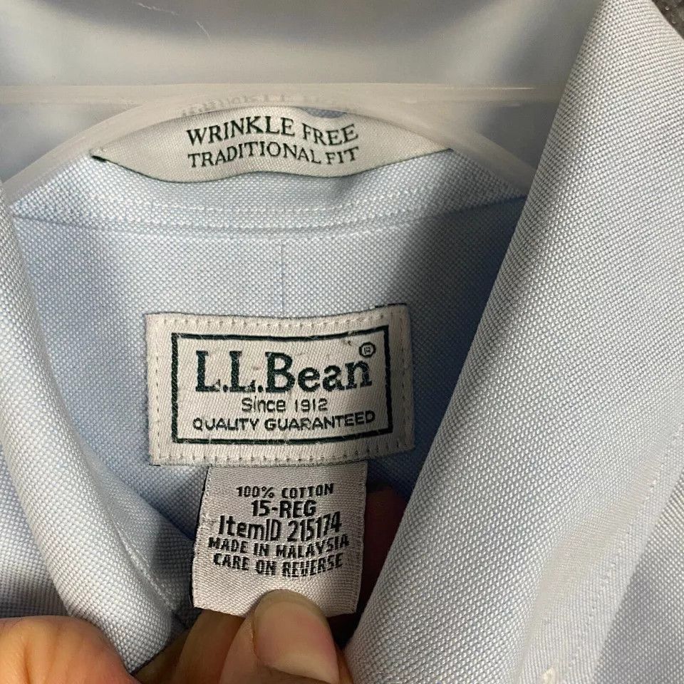 L.L. Bean LL Bean Button Down Shirt Men's 15 Regular Traditional Fit Size US M / EU 48-50 / 2 - 3 Thumbnail