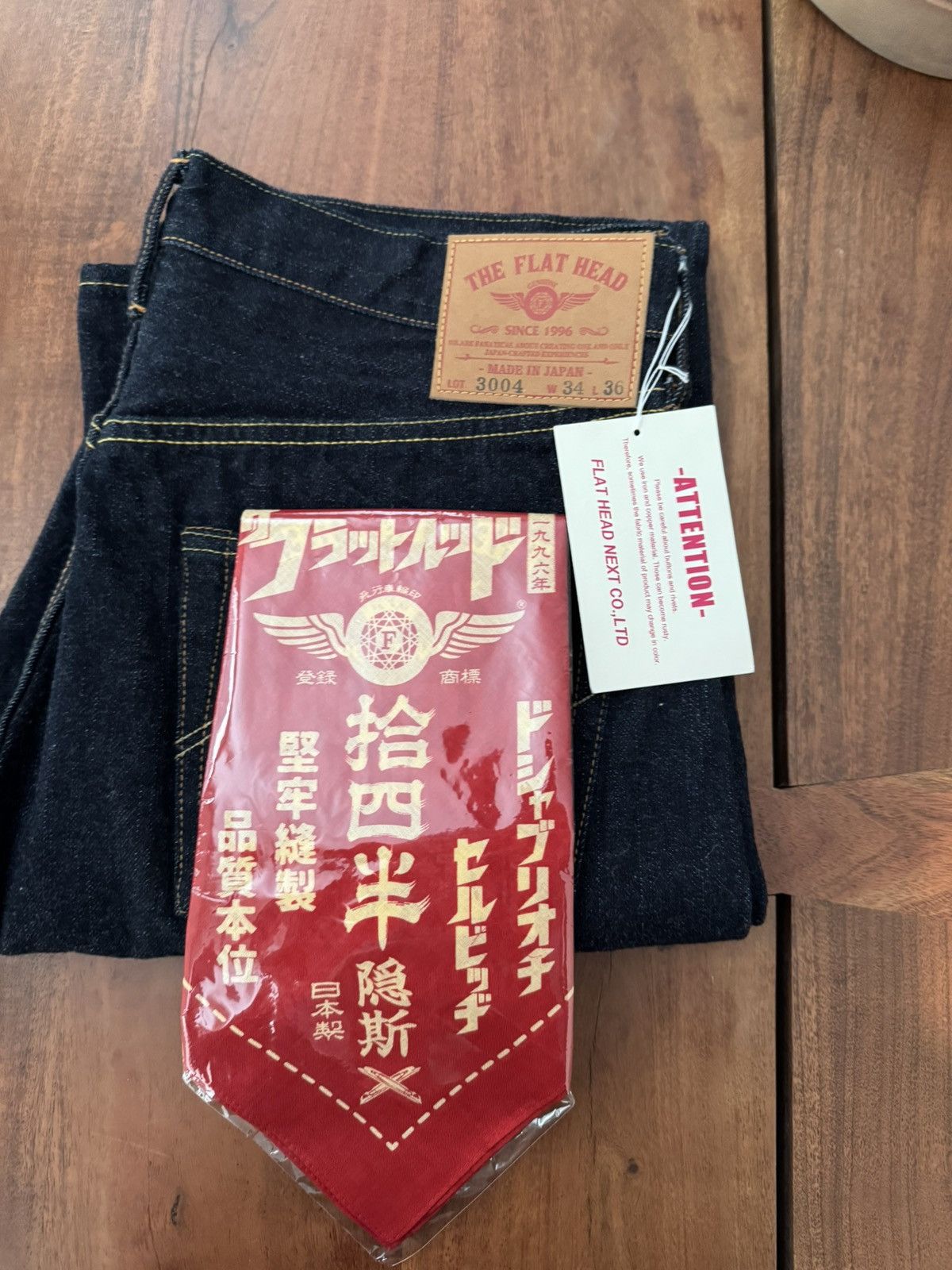 The Flat Head FLAT HEAD 14.5OZ “NEW PIONEER” DENIM JEANS FN-3004 