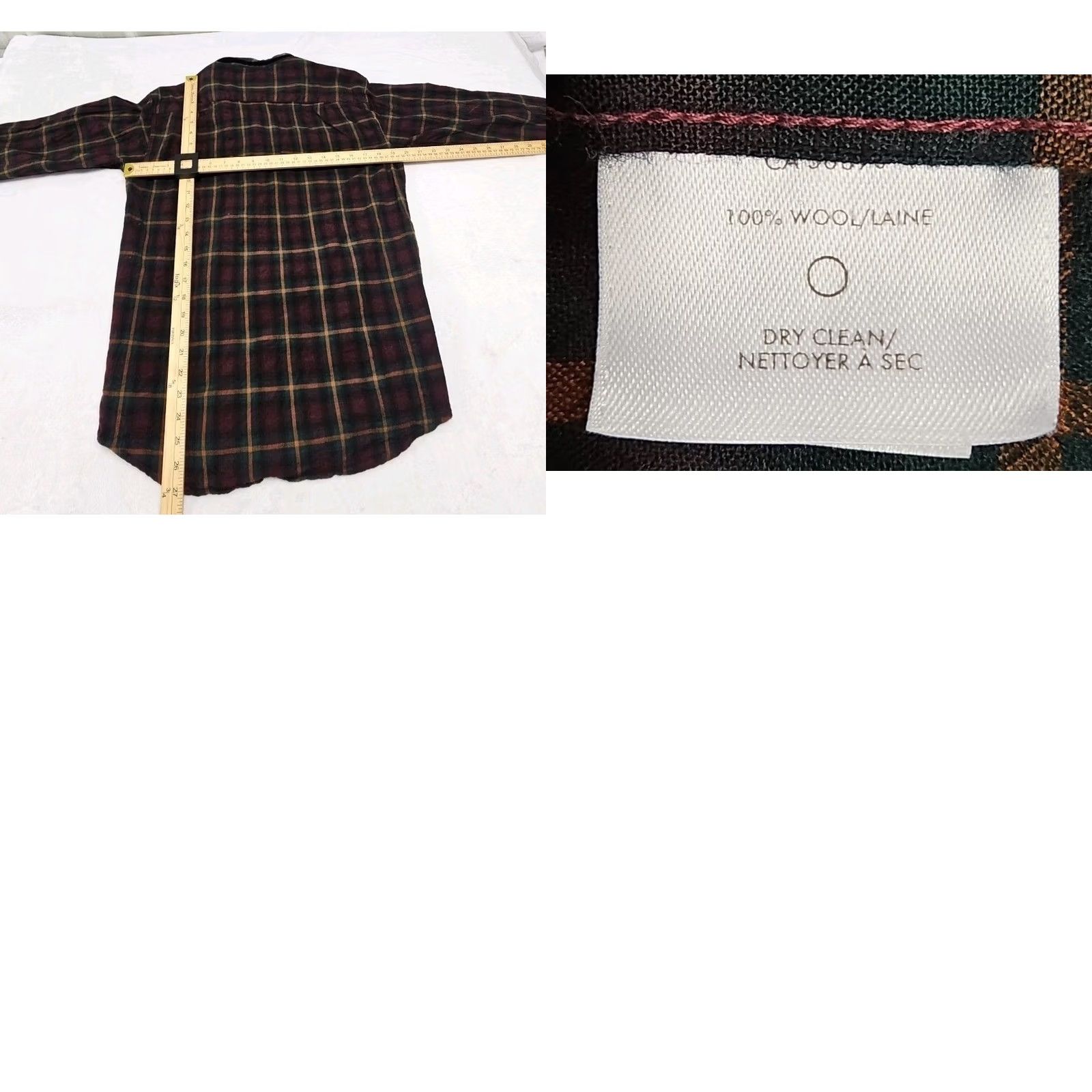 Pendleton VINTAGE Pendleton Shirt Mens M Green Plaid Wool Flannel Button-Down Shirt Size US M / EU 48-50 / 2 - 8 Thumbnail