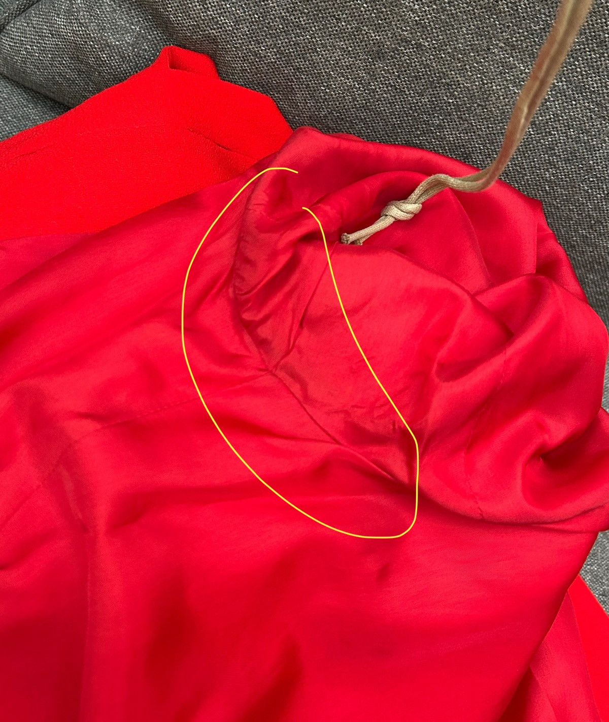 Yves Saint Laurent 70s Yves Saint Laurent Rive Gauche Red Blazer Gold Buttons Size S / US 4 / IT 40 - 7 Thumbnail