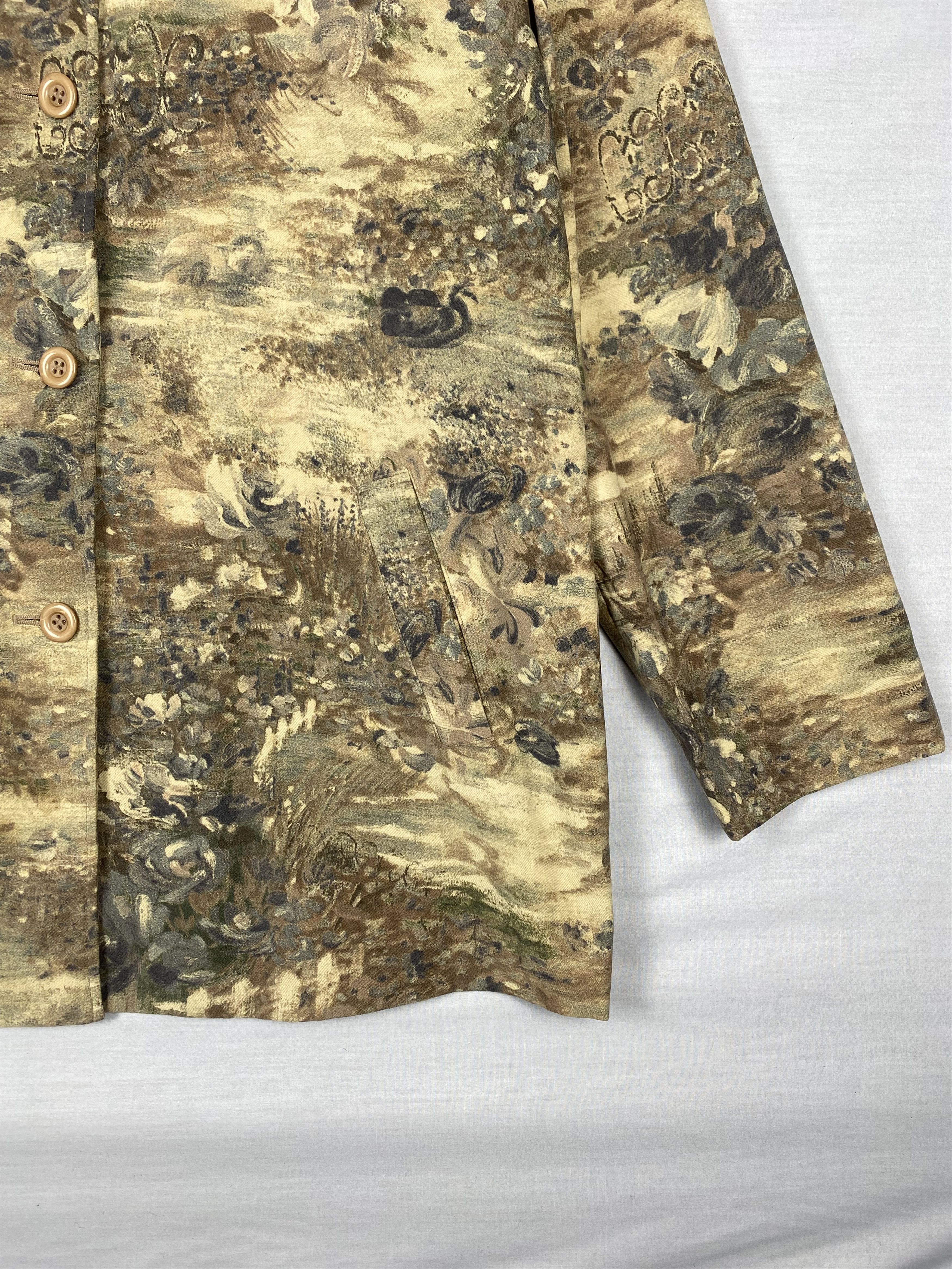 Japanese Brand Vintage Chardonne Long Sleeve Button Up Light Coats Size US L / EU 52-54 / 3 - 7 Thumbnail