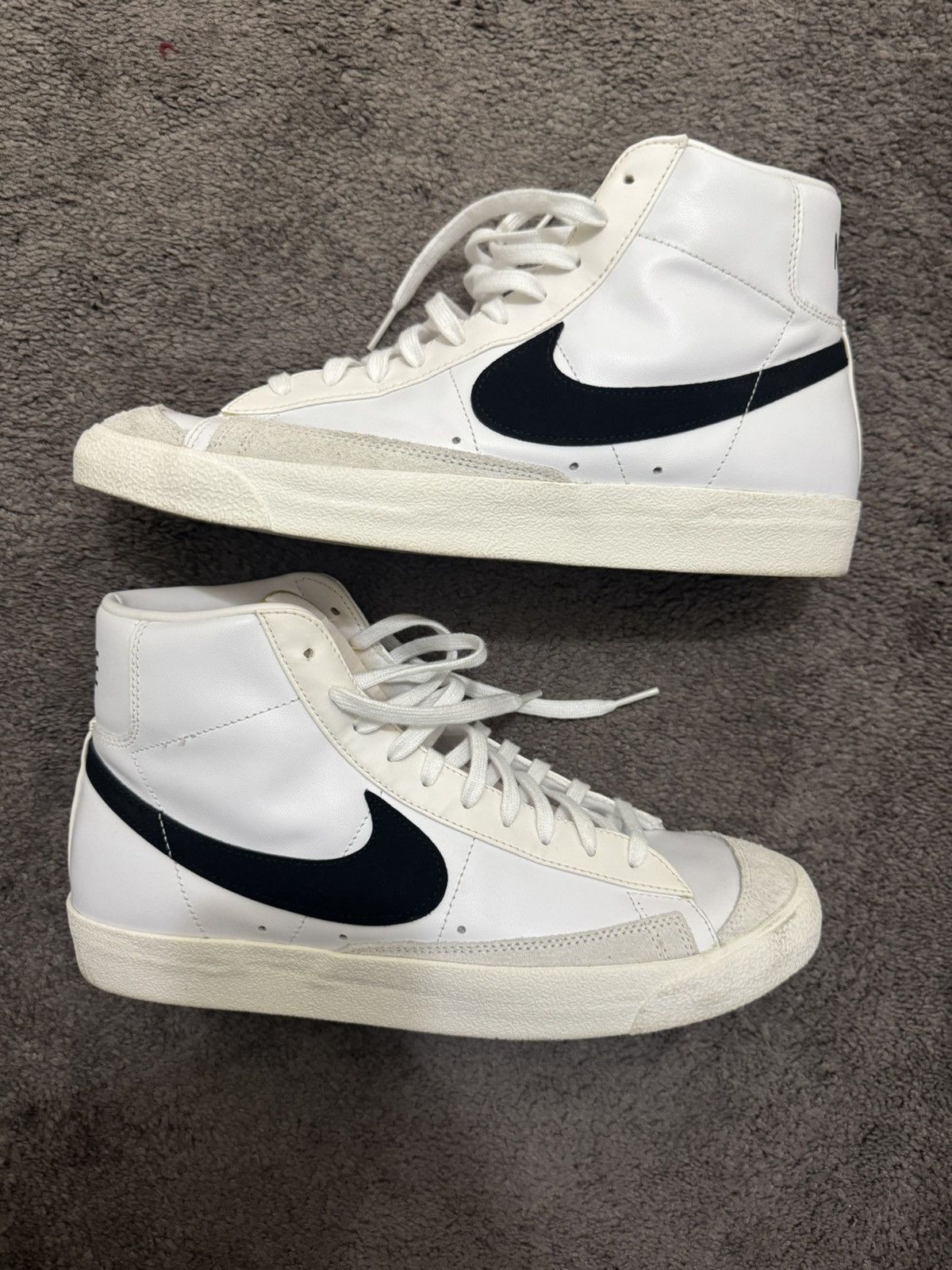 Nike Nik Blazer Mid ‘77 Vintage ‘White Black’ Size US 12 / EU 45 - 1 Thumbnail