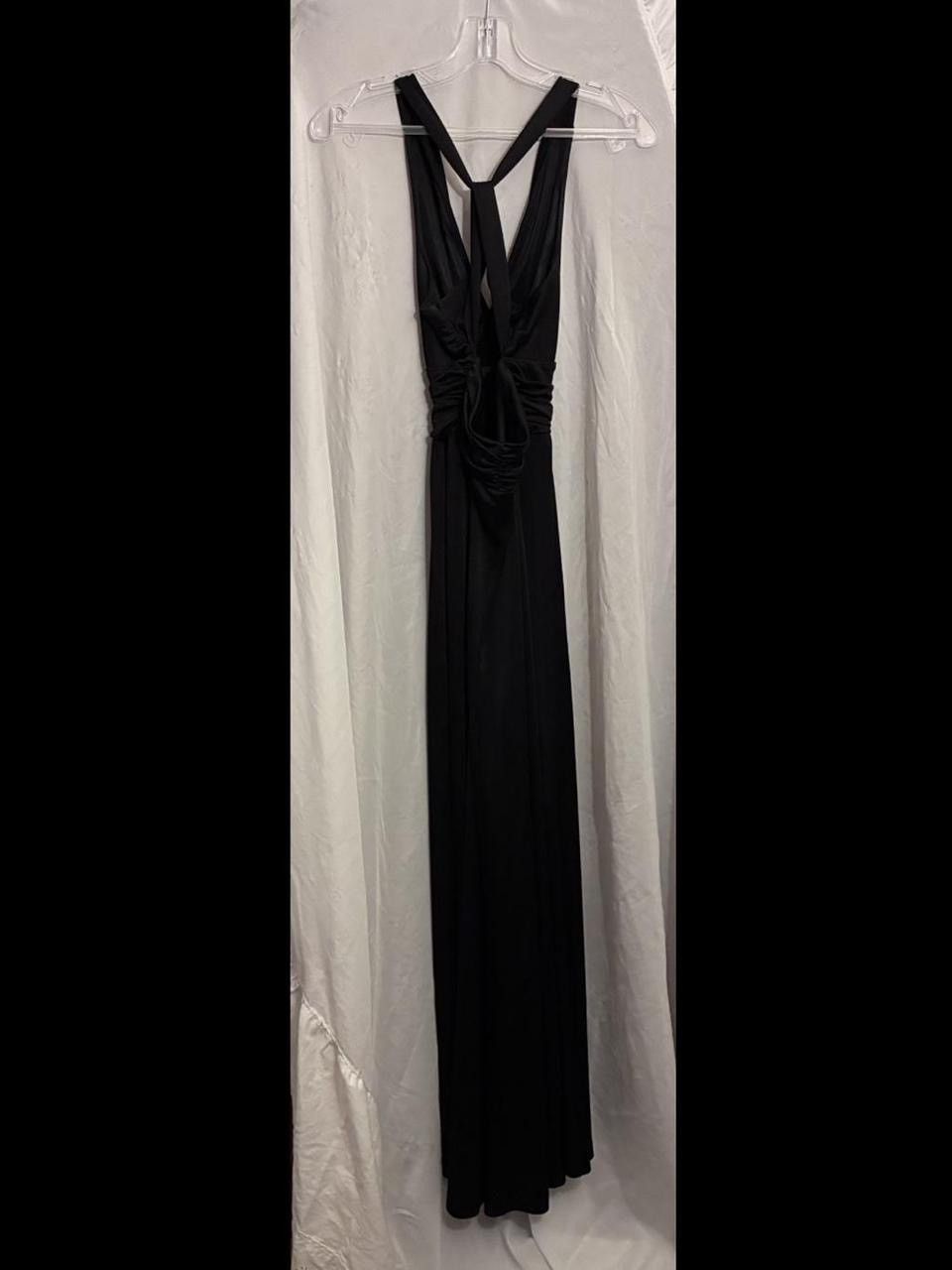 Express Vintage Express Deep V-Neck Cross Ruched Waist Maxi Dress Size XS / US 0-2 / IT 36-38 - 3 Thumbnail