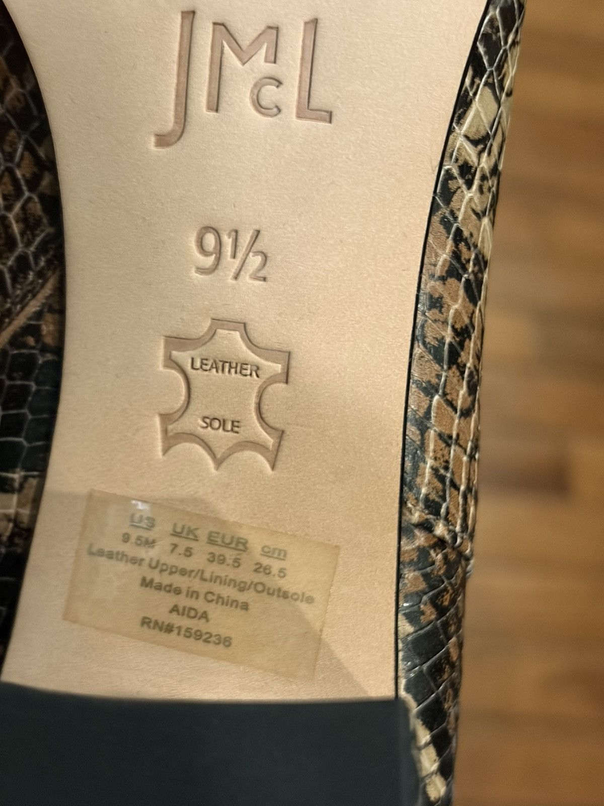 J.McLaughlin J Mclaughlin Boots 9..5 Aida Embossed Snake Skin Size US 9.5 / IT 39.5 - 9 Thumbnail