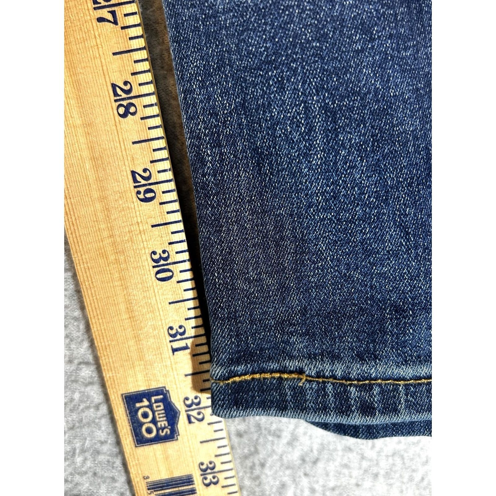 Levi's Levi's 511 Jeans Mens Slim Straight Fit Dark Wash Blue Denim 38x32 Stretch Cotton Polyester Zip Fly Pockets Size US 38 / EU 54 - 4 Thumbnail