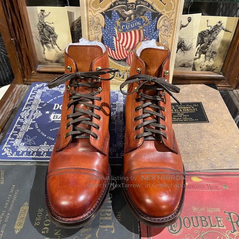 RRL Ralph Lauren RRL Ralph Lauren British made hand polished old paratroope Size US 8.5 / EU 41-42 - 4 Thumbnail