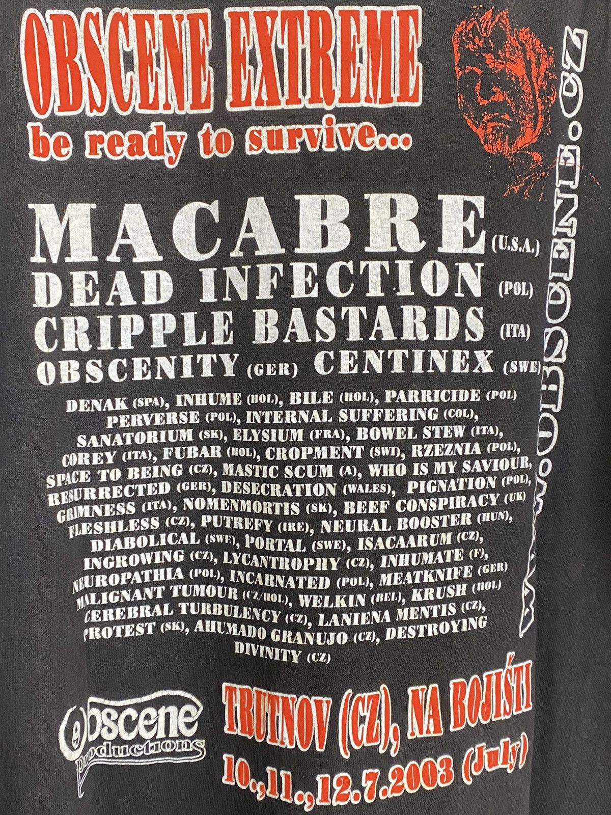 Band Tees Vintage Obscene Extreme 2003 Compilation T-shirt Size US M / EU 48-50 / 2 - 5 Thumbnail