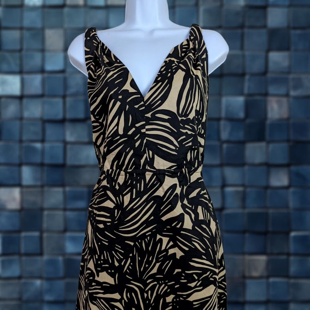 Gap GAP Women's 100% Cotton Twist Straps V-neck Floral Print Maxi Dress Size 2 Size XS / US 0-2 / IT 36-38 - 1 Thumbnail