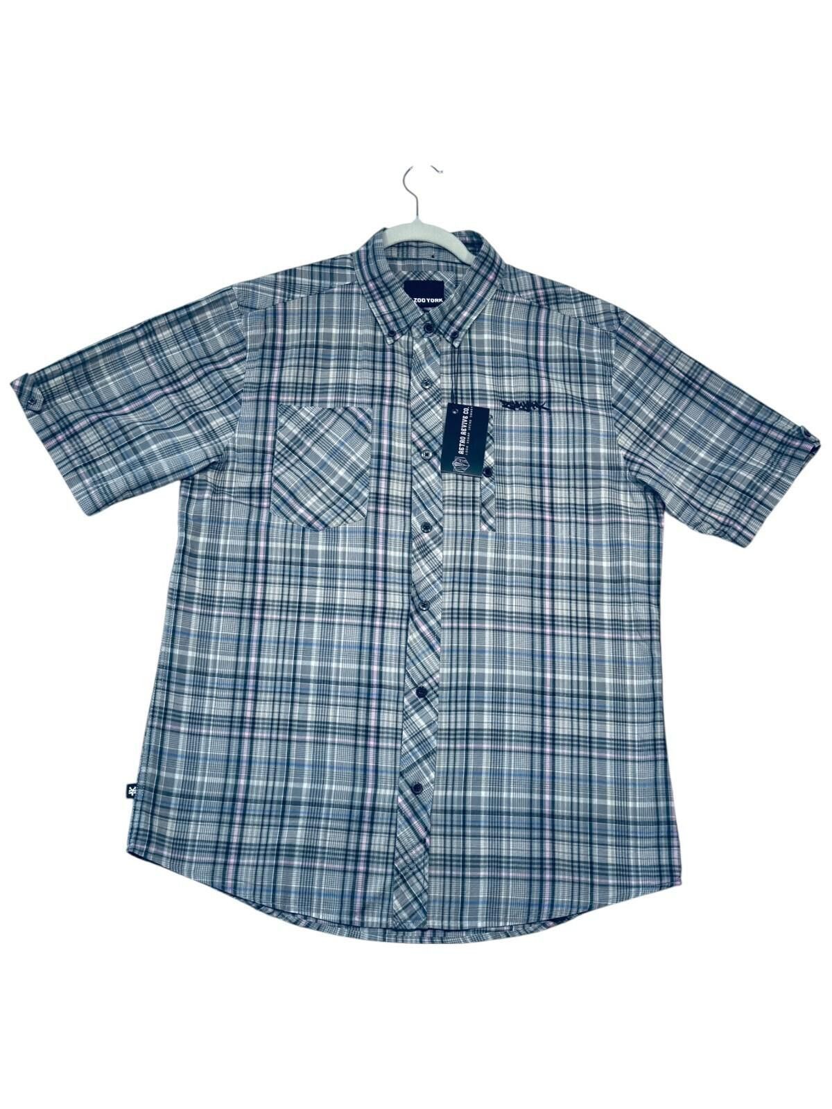 Zoo York Zoo York Shirt Men's UK Size XL Grey Check Short Sleeve Size US XL / EU 56 / 4 - 2 Thumbnail