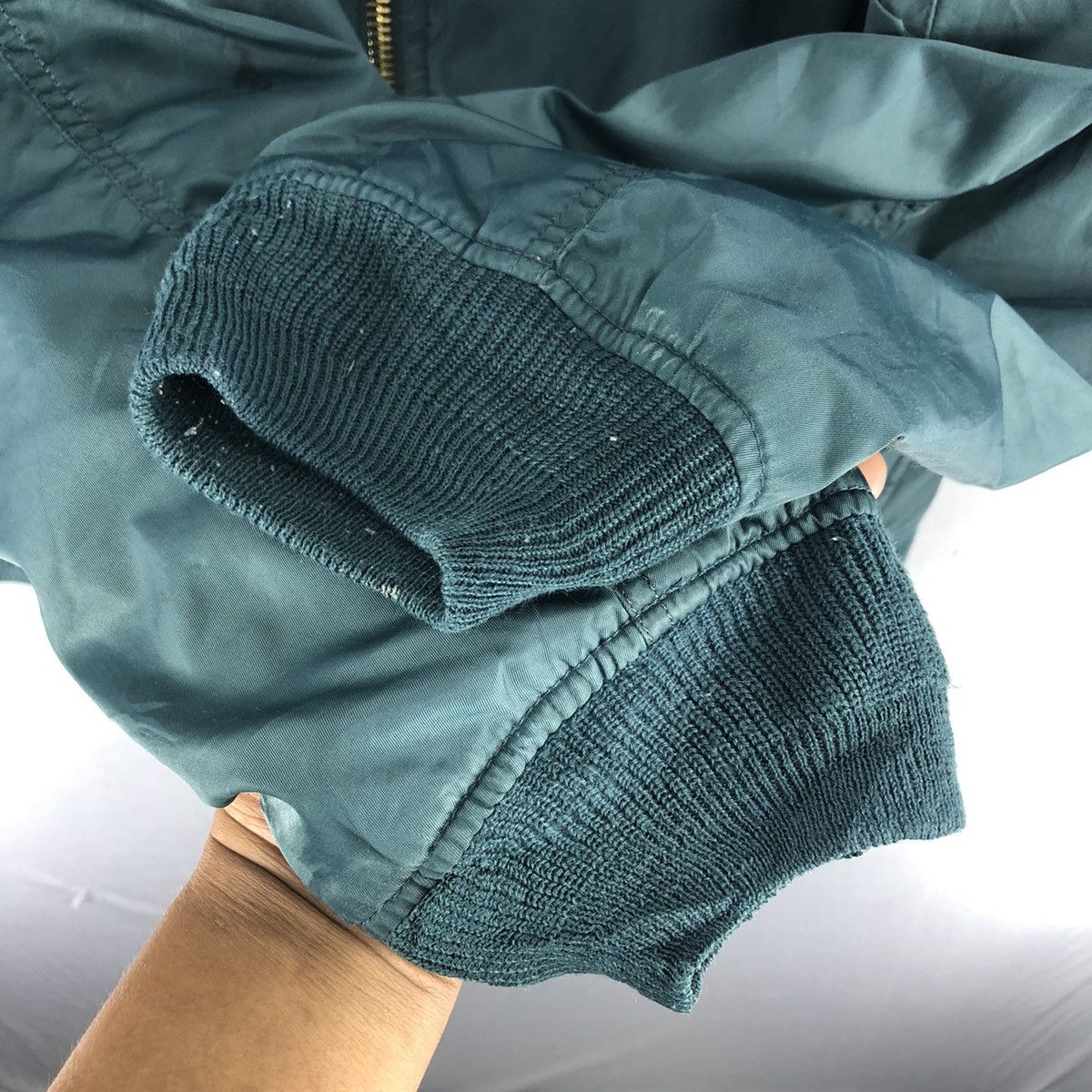 Japanese Brand Vintage Thrashed Bomber Jacket MA-1 Reversible Distressed Size US XL / EU 56 / 4 - 14 Thumbnail