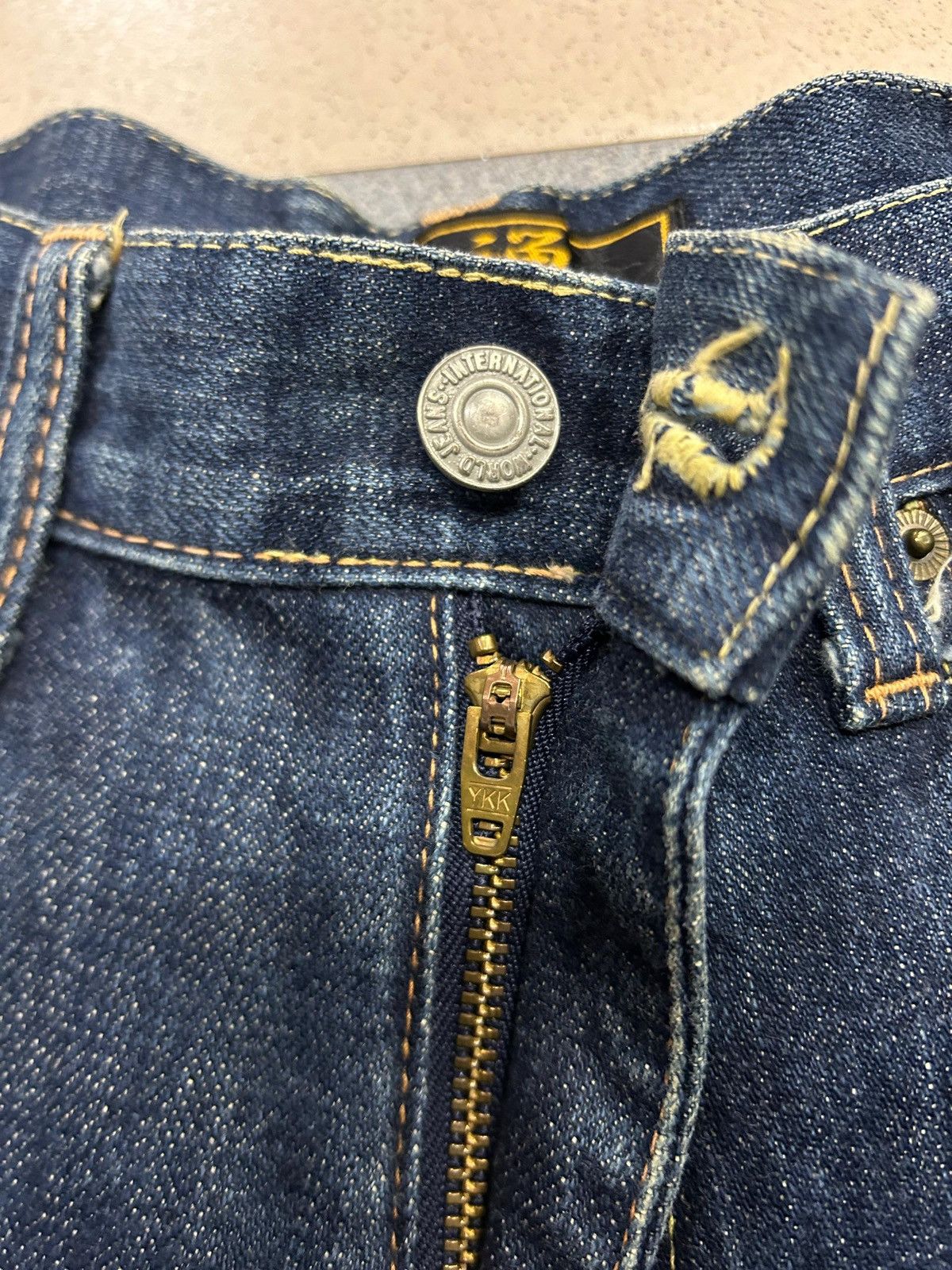 Japanese Brand Vintage Japanese Hand-Painted Fujin Raijin Zen Kyoto Jeans Size US 32 / EU 48 - 8 Thumbnail